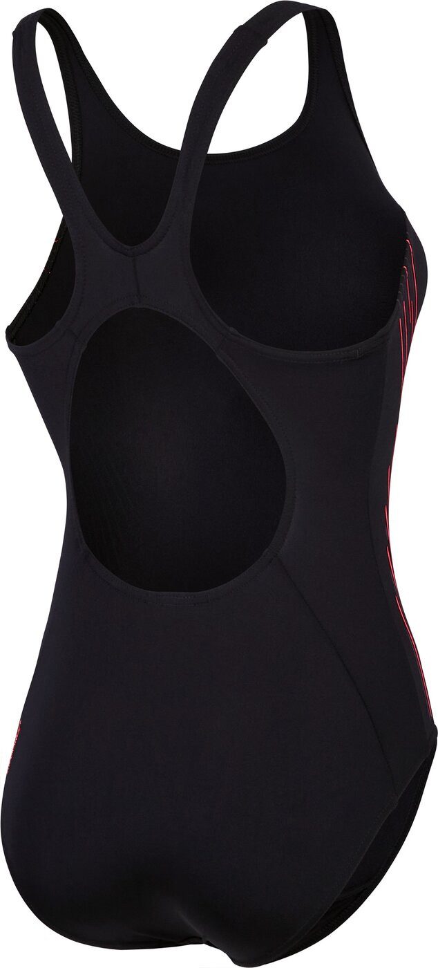 Speedo Badeanzug Womens Placement Muscleback BLACK, PLUM DANDY, SIREN