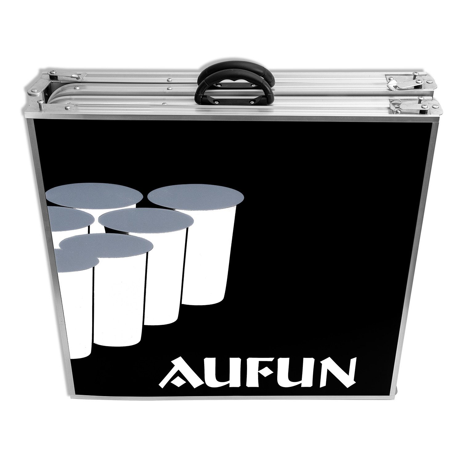 FIVMEN Spieltisch Beer Pong Tisch Set Klappbarer Bierpong-Tisch 100 Becher 5 Bälle, (1-tlg), Spiel-Set für den Sommer & Festival Partyspiele Trinkspiele