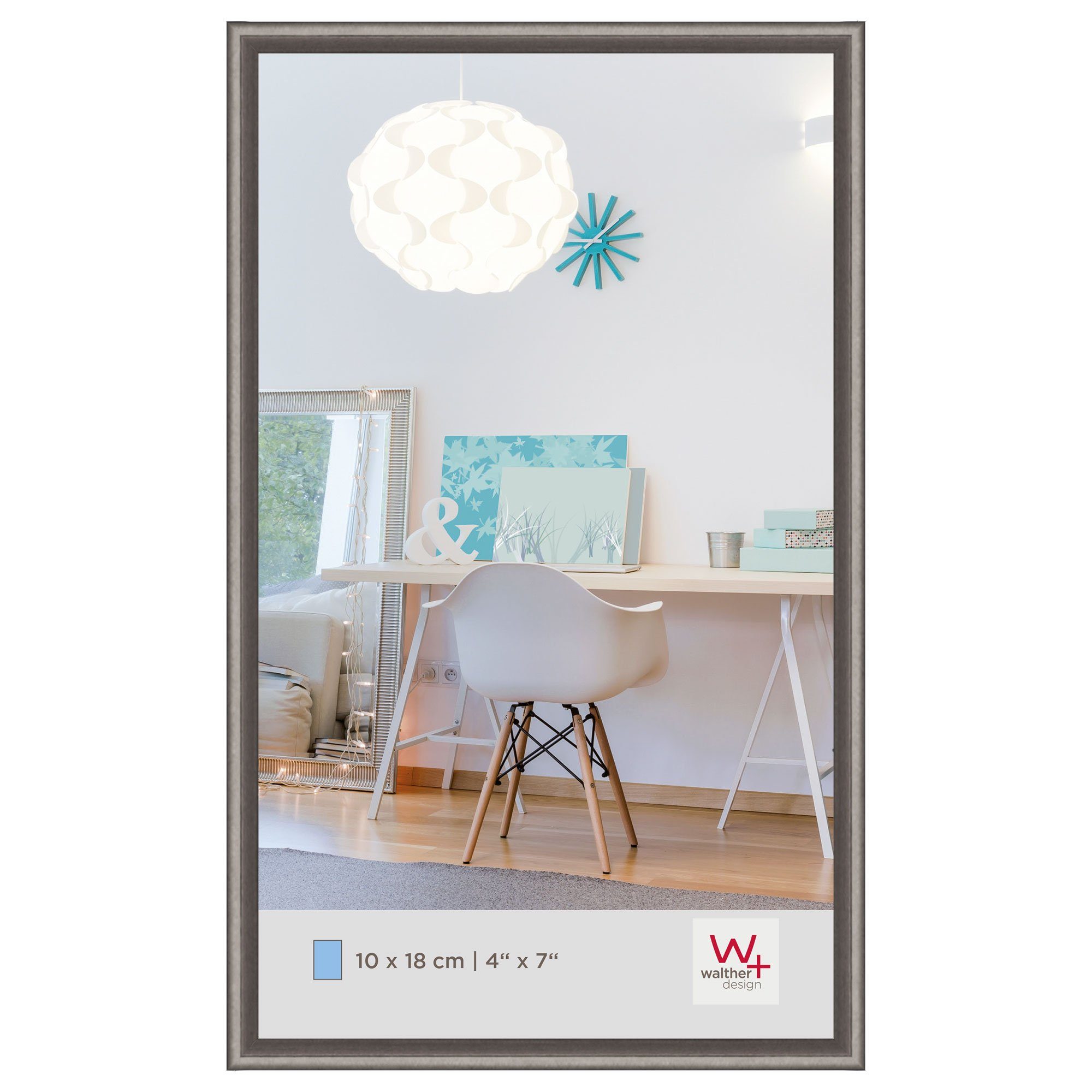 Walther Design Bilderrahmen Kunststoffrahmen New Lifestyle für Digital- und Handyformate
