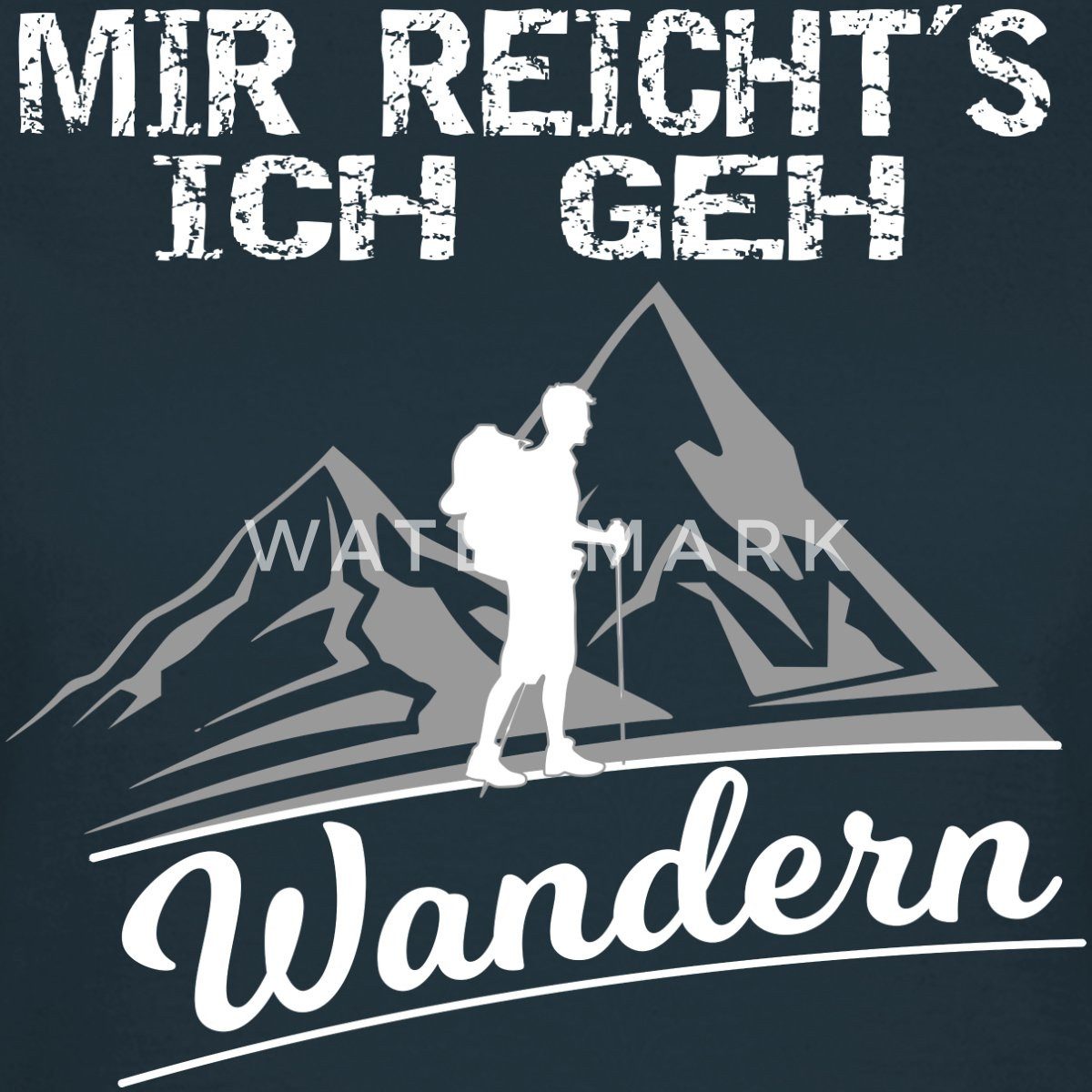 Spreadshirt T-Shirt Mir Reicht's Ich Geh Wandern Spruch Berg Gipfel Frauen günstig online kaufen