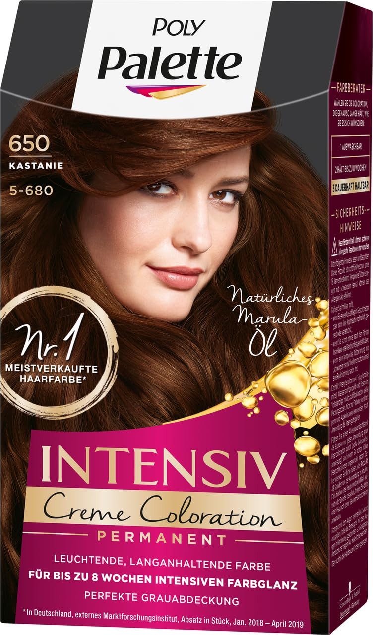 Haarfarbe Intensiv Creme Coloration 5-680, 650 Kastanie