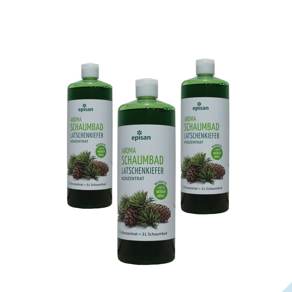 Badezusatz Duftschaumbad Latschenkiefer, 1 Liter, 3 Stück, 3-tlg.