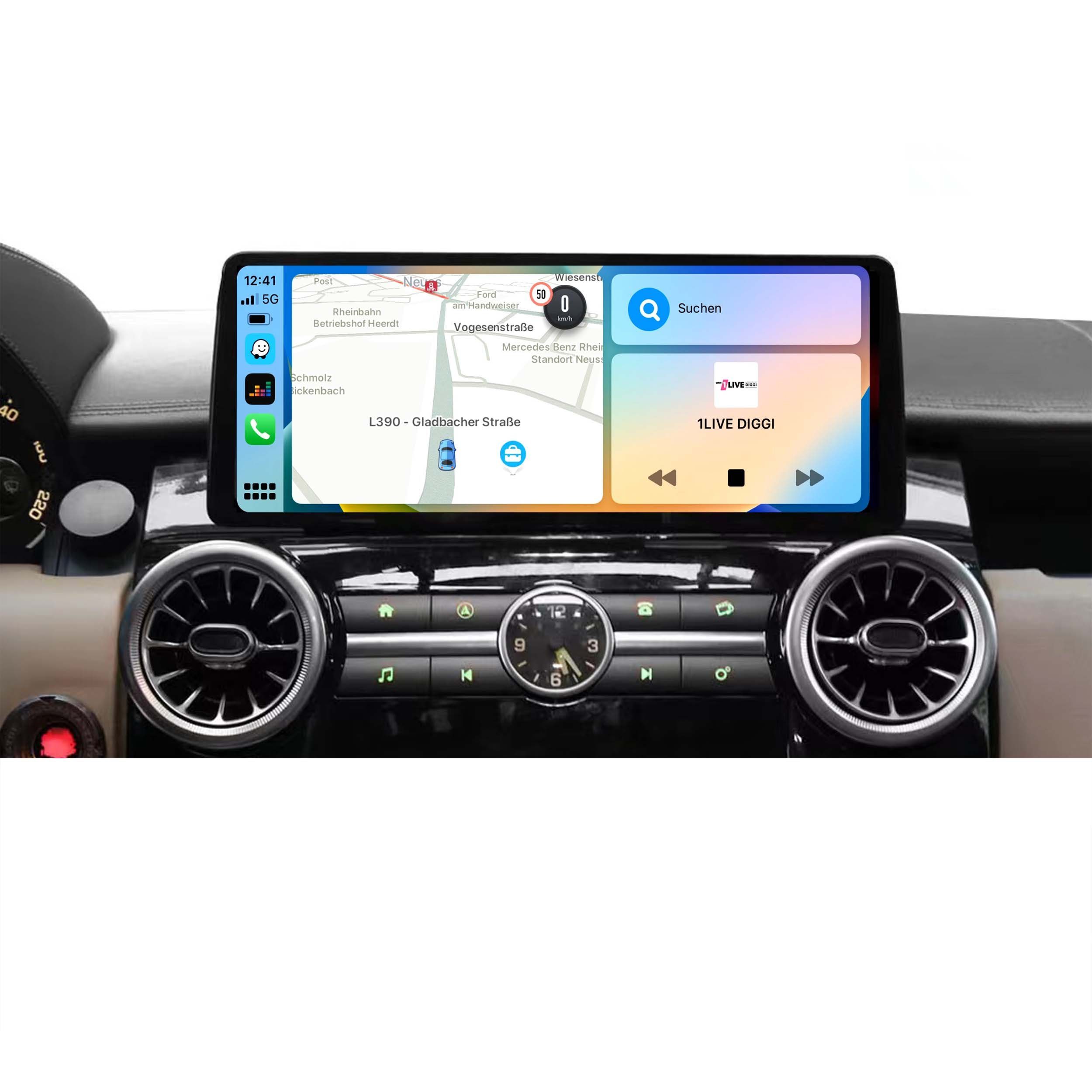 TAFFIO Für Land Rover Discovery 4 DENSO 12,3 " Touchscreen Android CarPlay Einbau-Navigationsgerät