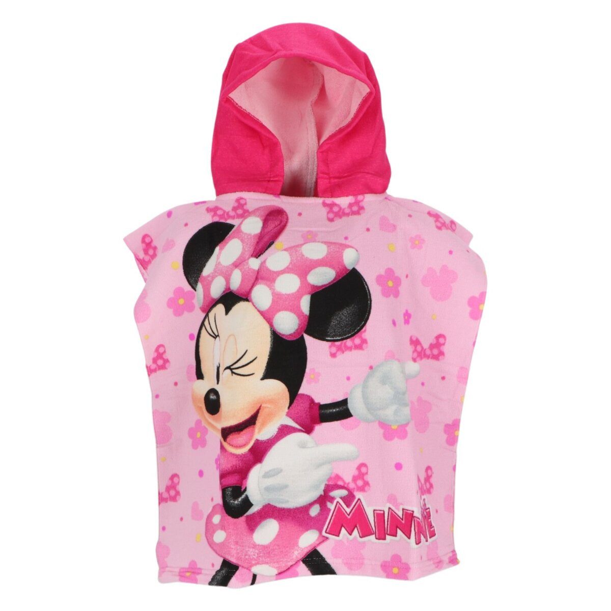 Disney Poncho Disney Minnie Mouse Mikrofaser Poncho 100x55 cm OneSize