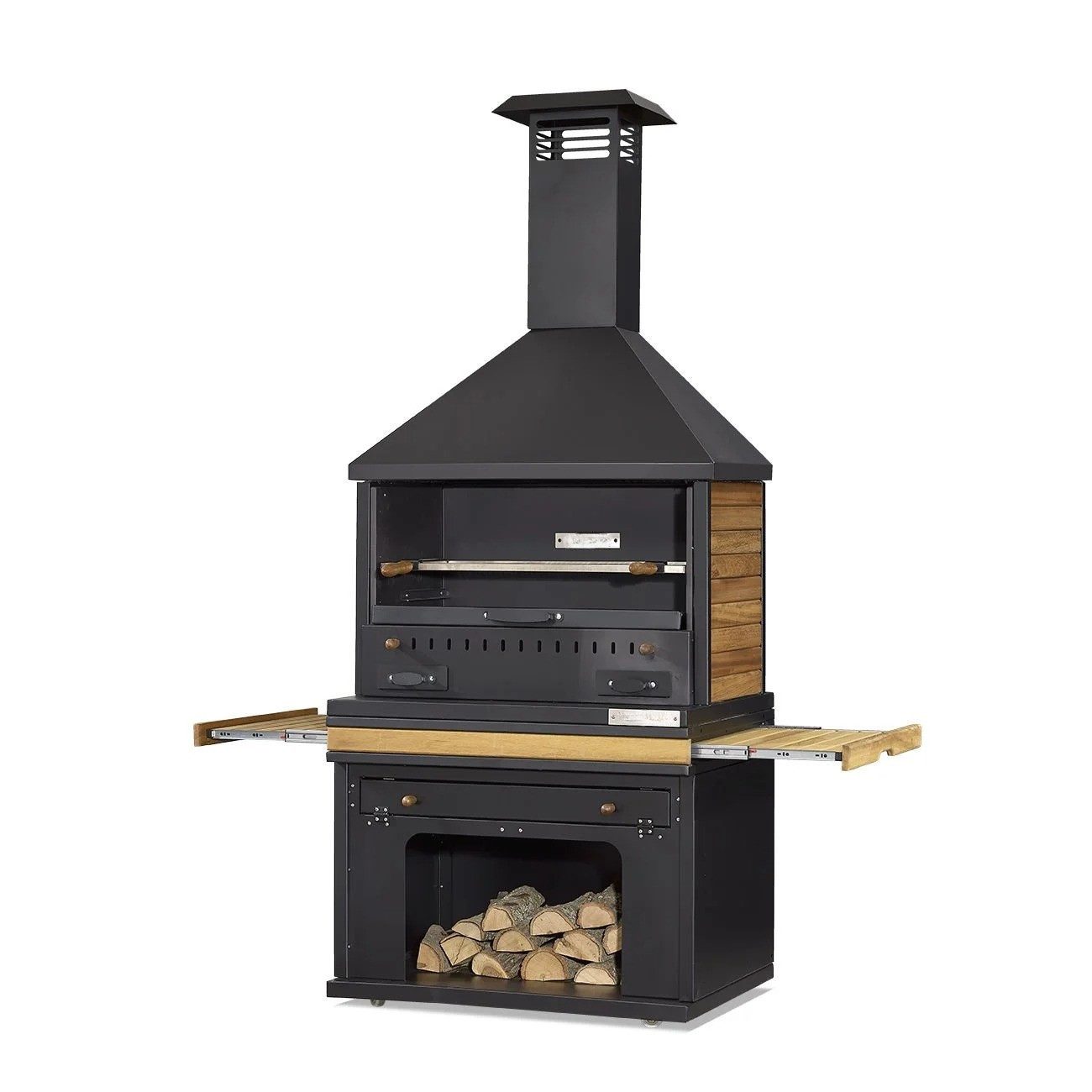 JVmoebel Grillkamin Moderne Außenküche aus robustem Material mit Grill und Arbeitsflächen, Made in Europe