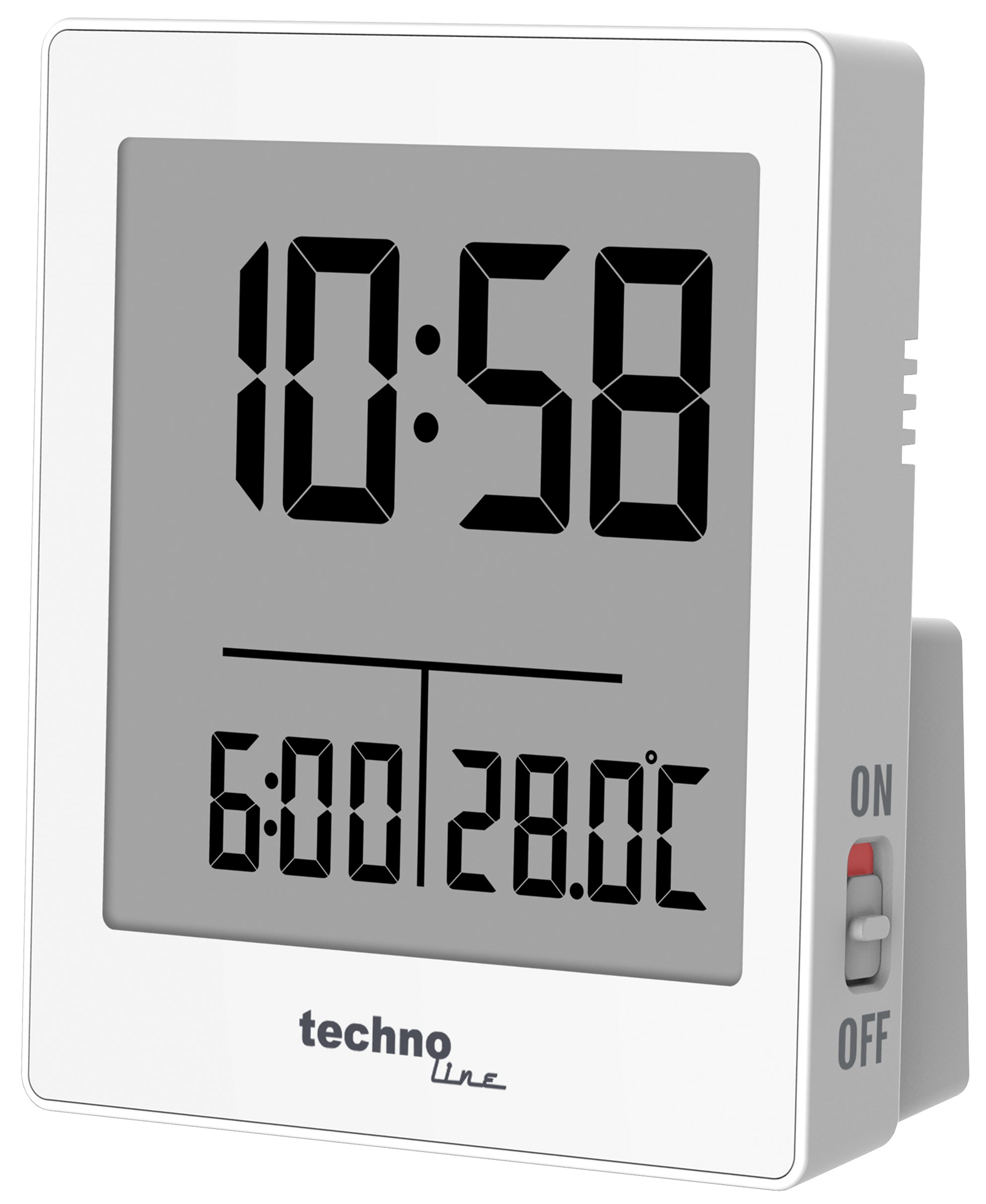 technoline Funkwecker WT 185 mit Temperaturanzeige und Dual-Alarm mit extra Anzeige für Alarmzeiten