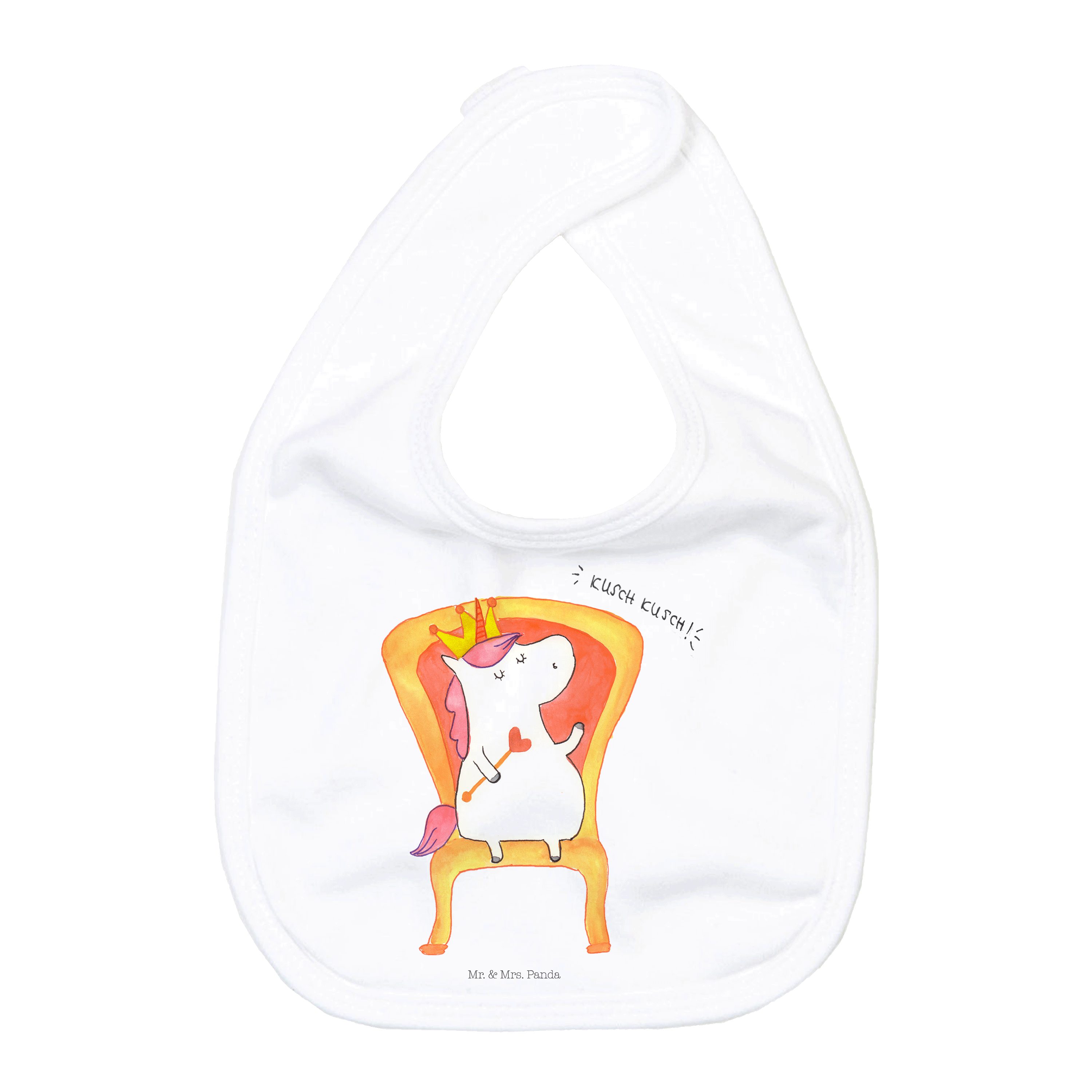Tragetuch Einhorn Prinzessin - Weiß - Geschenk, Baby Spucktuch, Einhorn Deko, B
