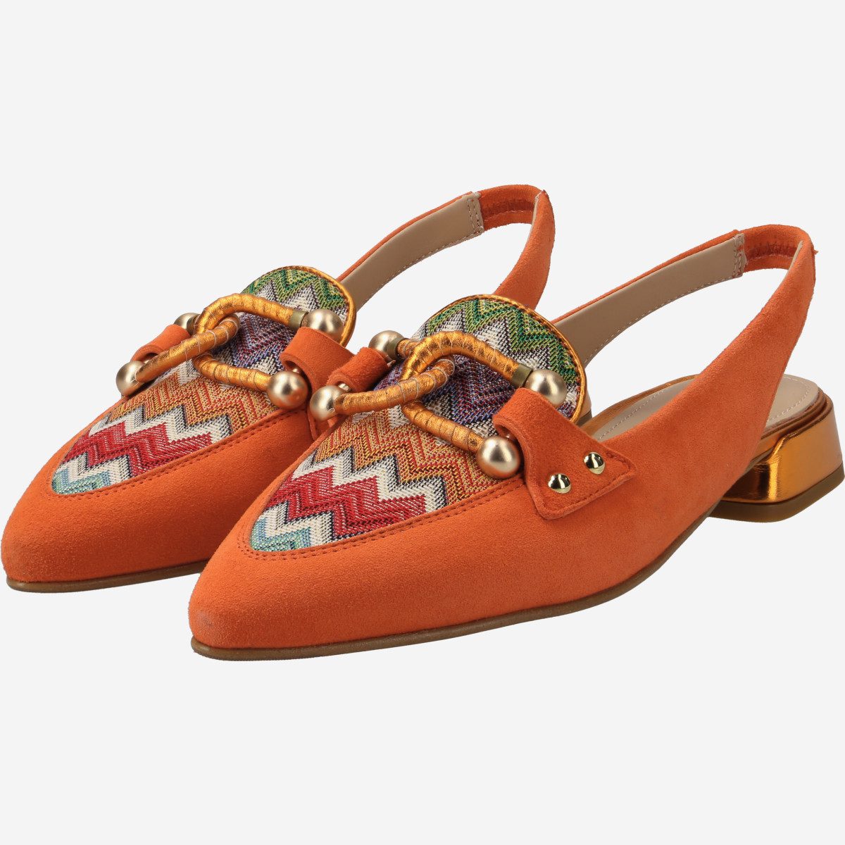 Maripé Maripé OPAL V.4 ARANCIO, Peeptoes & Slingpumps, Orange, Damen Peeptoepumps