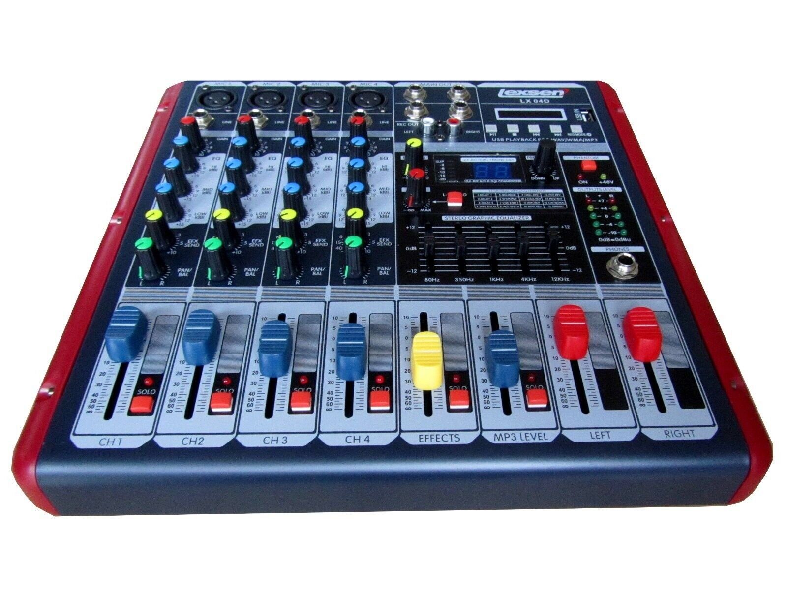 DSX Powermixer Pa Anlage cm W) Wege DJ Boxen USB 2 25 Stativ (1200 Lautsprecher Party-Lautsprecher