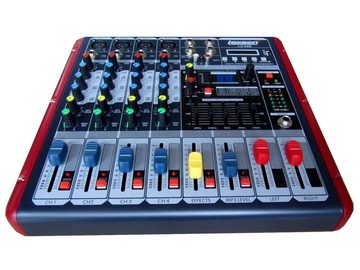 DSX Powermixer Pa Anlage DJ 2 Wege 25 cm Lautsprecher Boxen USB Stativ Party-Lautsprecher (1200 W)