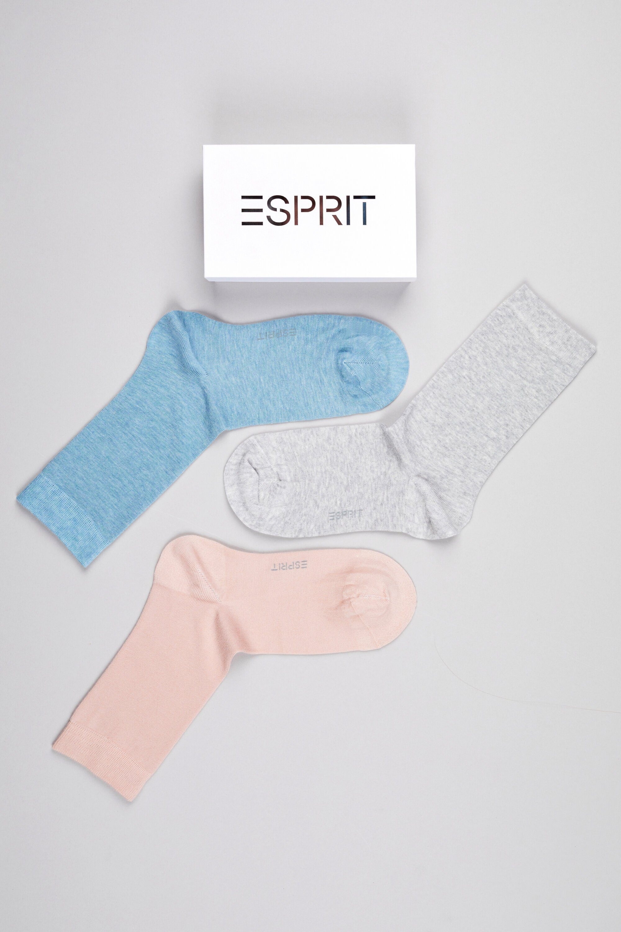 (0030) 3-Pack sortiment Solid-Mix Socken (3-Paar) Esprit
