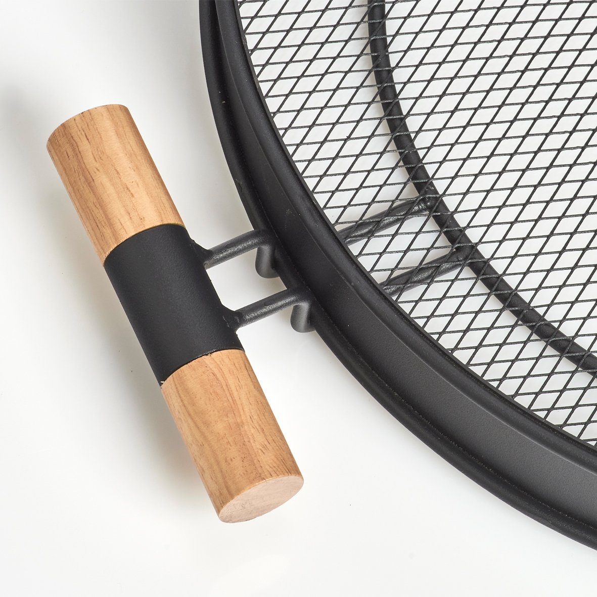 Zeller Present Tablett, Holz, Metall, (1-tlg), Ø 48 cm