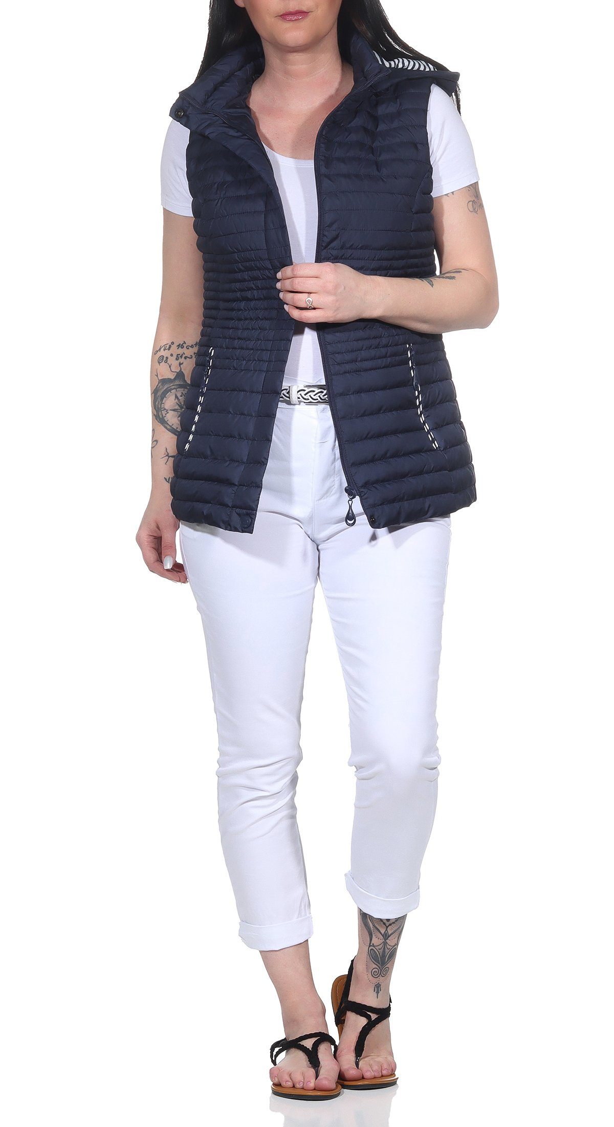 Aurela Damenmode Steppweste Damen Weste leichte günstig online kaufen