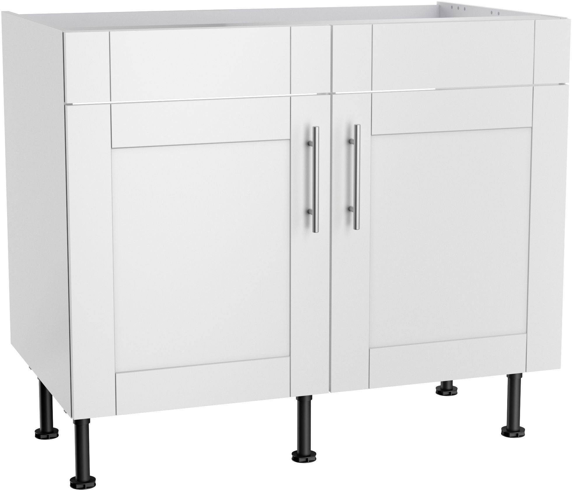 OPTIFIT Spülenschrank Ahus | weiß cm weiß 100 matt/weiß Breite