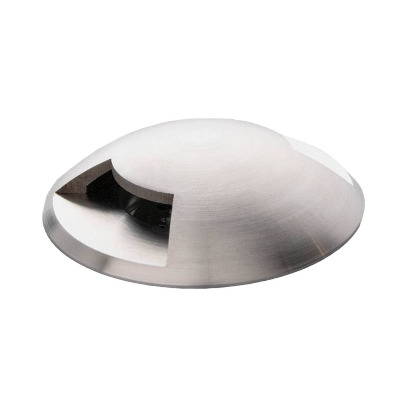 Lucande Bodenleuchte Helene, Modern, Aluminium, Glas, titan anodisiert, klar, 1 flammig, inkl.