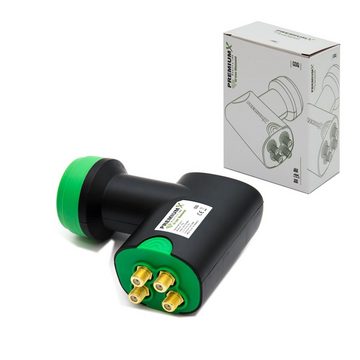 PremiumX SAT-Multischalter PXMS Multischalter 5/8 Switch mit GDQ Quattro LNB und 24 F-Stecker