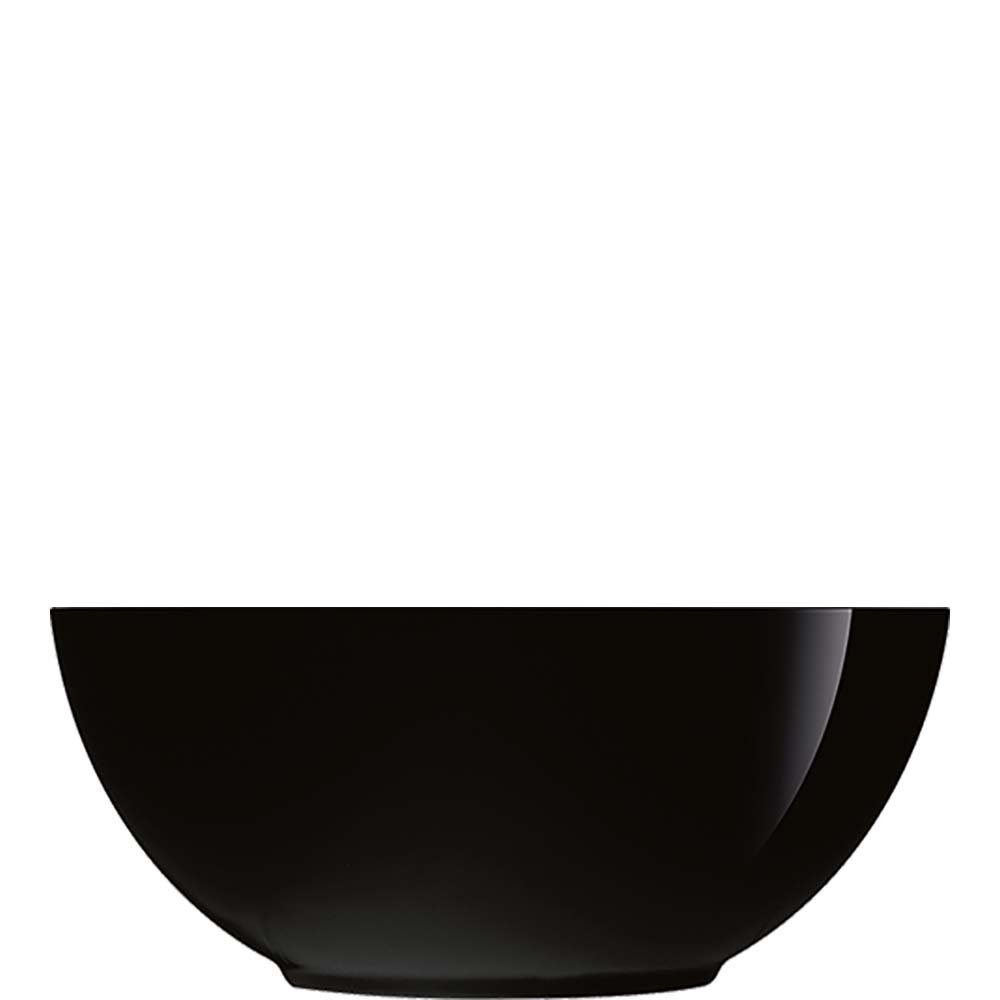 Luminarc Schüssel Diwali Black, Glas gehärtet, Schale 12.2cm 400ml Glas gehärtet Schwarz 6 Stück | Schüsseln