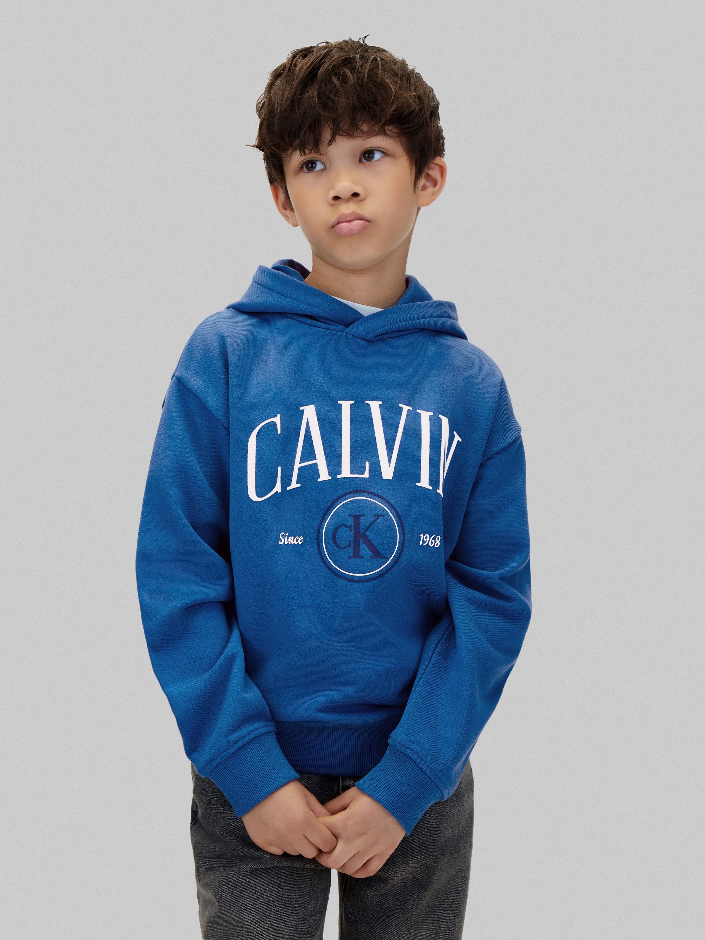 Calvin Klein Jeans Kapuzensweatshirt CALVIN CK CIRCLE HOODIE Regular fit mit Kapuze