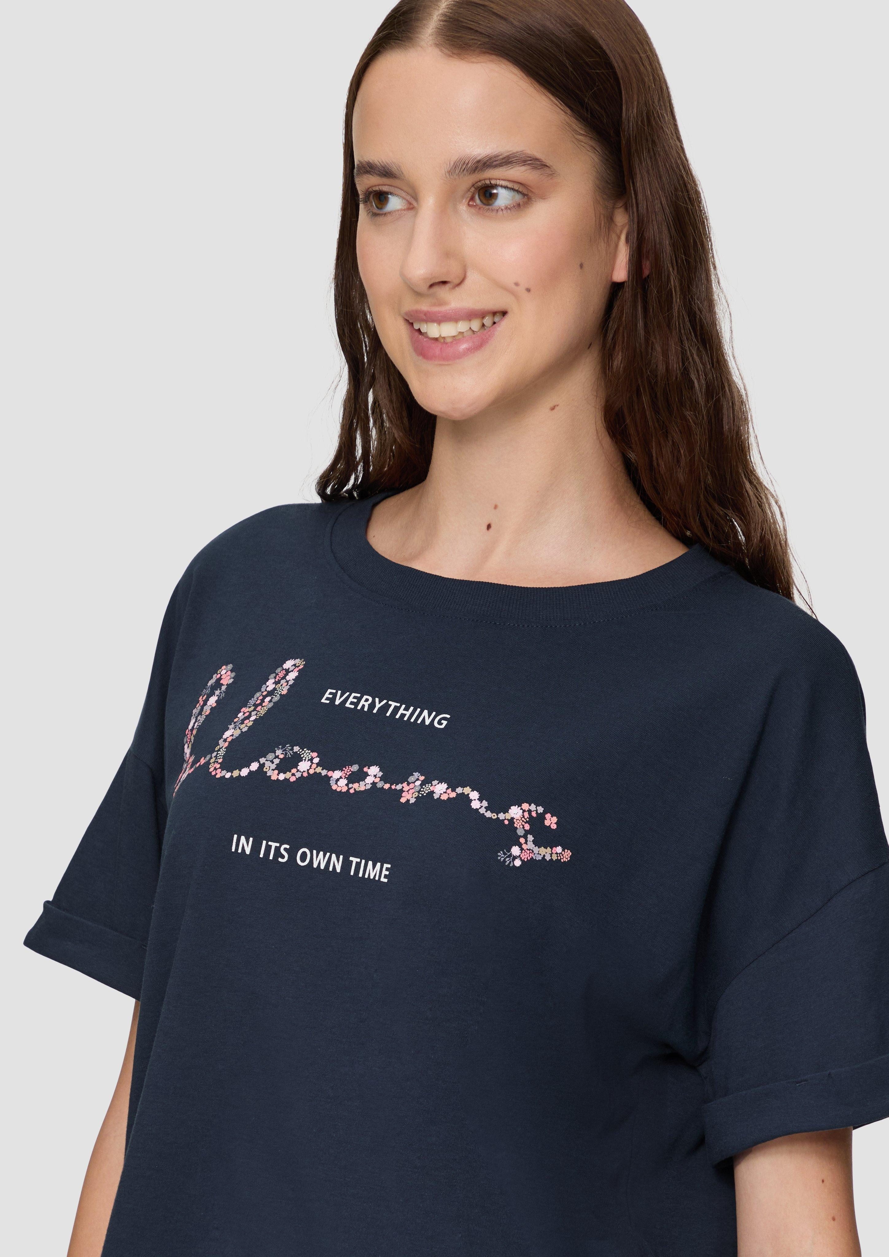 QS Kurzarmshirt Oversized T-Shirt aus Jersey günstig online kaufen