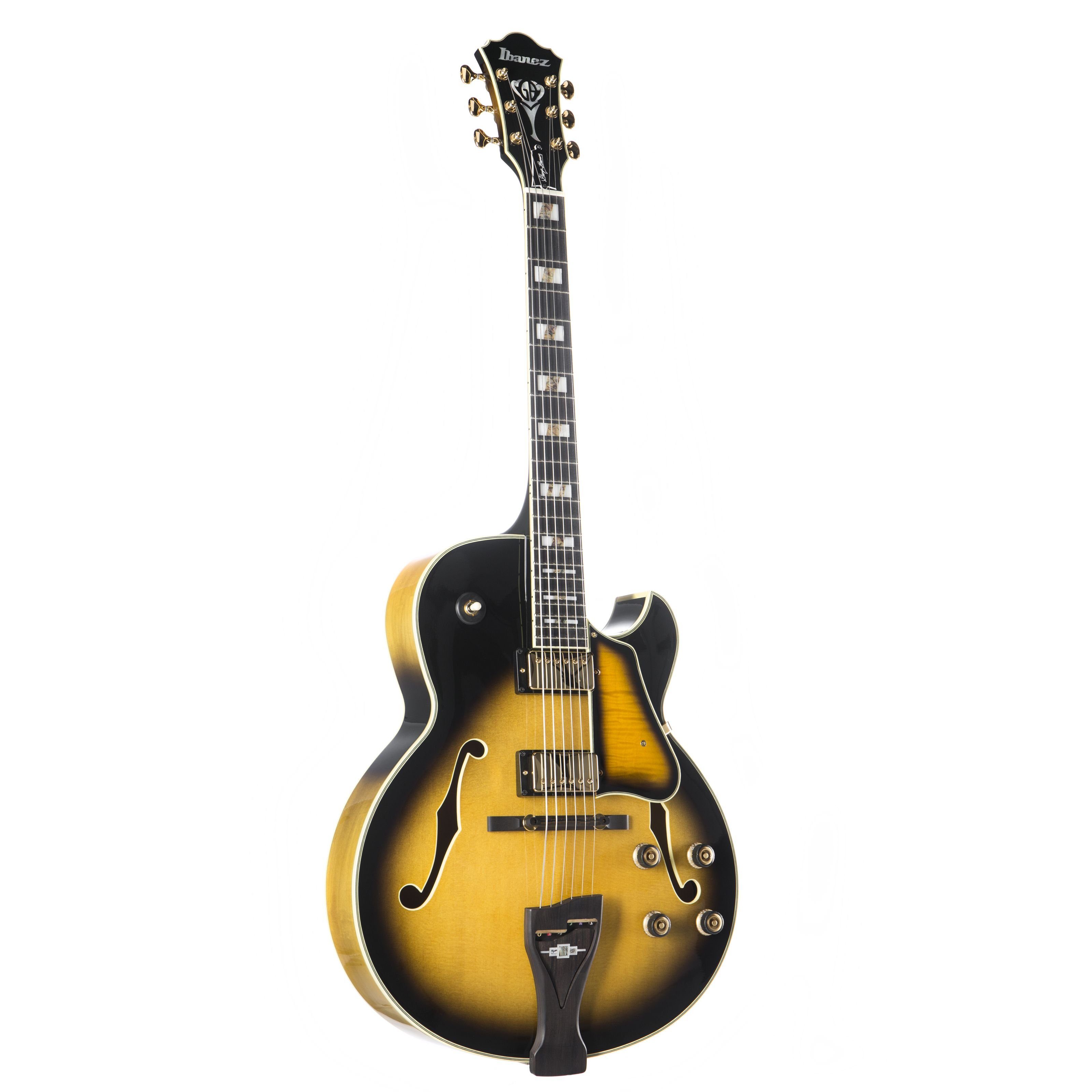 Ibanez Halbakustik-Gitarre, George Benson Prestige LGB300-VYS Vintage Yellow Sunburst, Halb-Akustik Гитары, Custom-Shop, George Benson Prestige LGB300-VYS Vintage Yellow Sunburst -