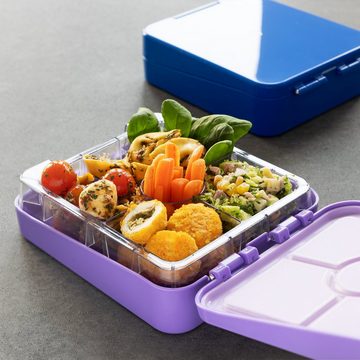 Navaris Lunchbox Bento Box Lunch Box Brotdose Vesperbox - auslaufsicher mit variablen, Kunststoff, (1-tlg)