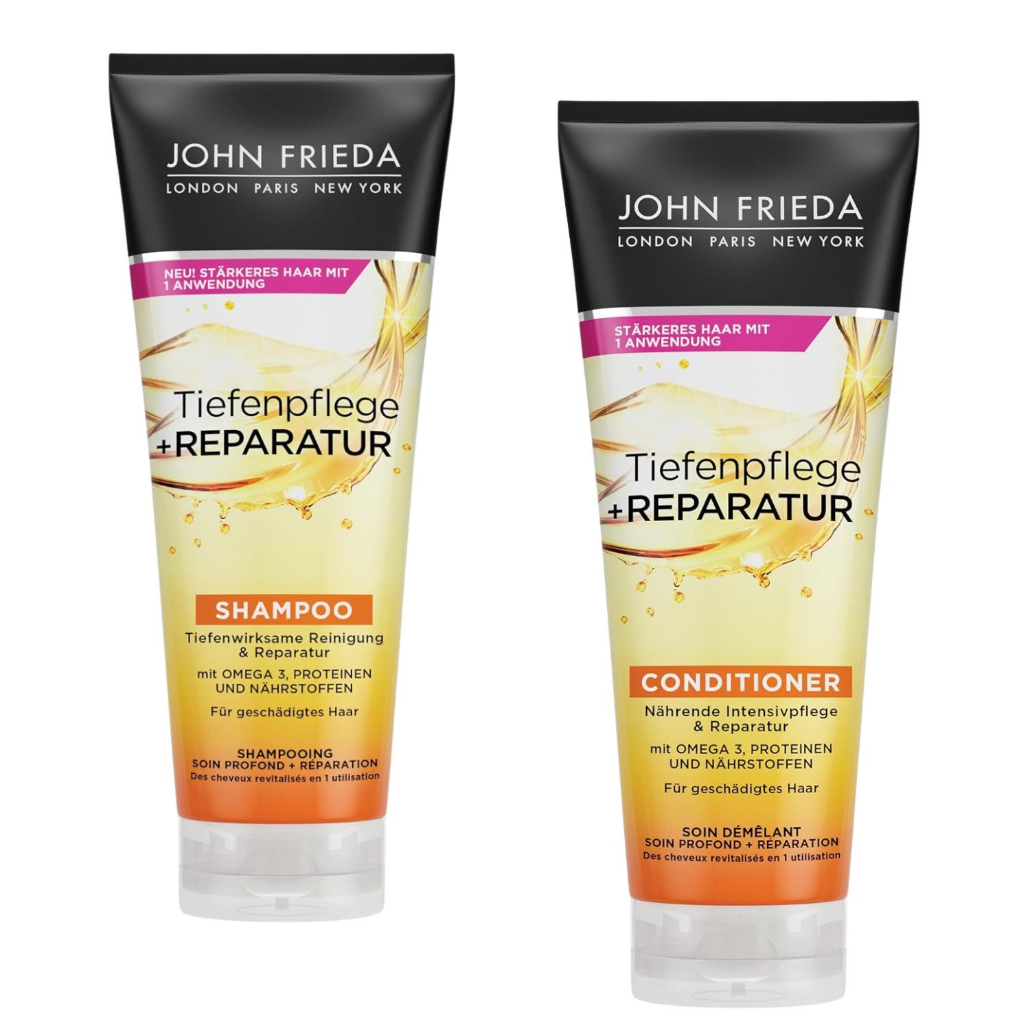 John Frieda Haarpflege-Set John Frieda Tiefenpflege + Reparatur Shampoo & Conditioner je 250ml