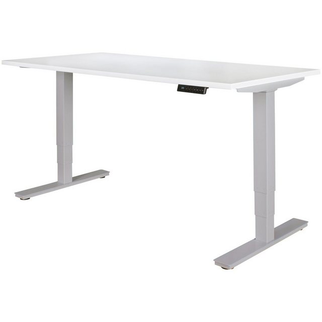 FINEBUY Schreibtisch »SuVa11254 1« (Elektrisch Höhenverstellbares Tischgestell Silber), Gestell mit Memory Funktion, Schreibtischgestell  - Onlineshop Otto