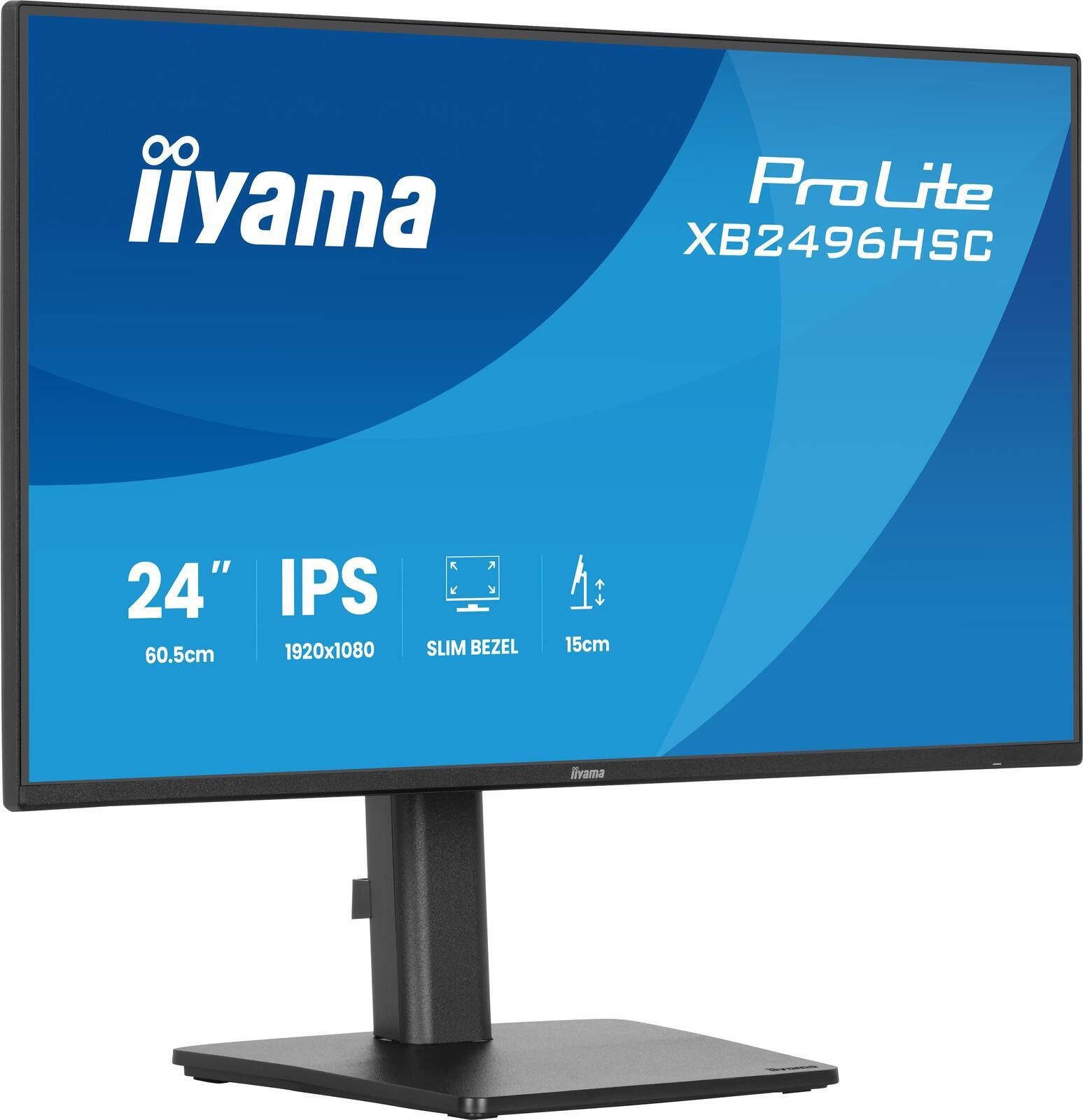 Iiyama XB2496HSC-B1 TFT-Monitor (1920 x 1080, 3 ms Reaktionszeit, 144 Hz, IPS Panel)