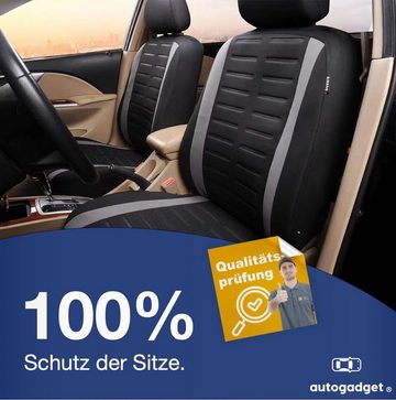 autogadget® Autositzbezug 4er Autositzbezüge - Auto Schonbezüge - Vordersite & Rücksitze, Packung, 1-tlg., Dicke Polsterung / Universal