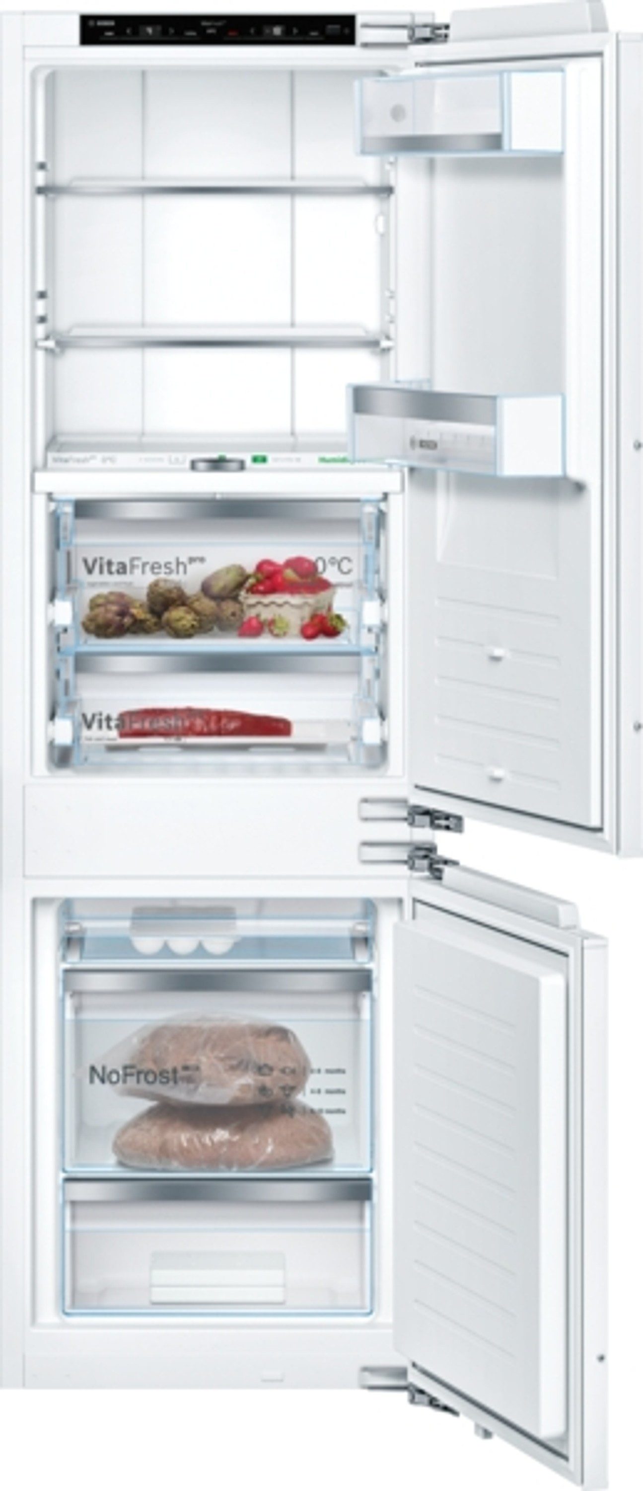 BOSCH Einbaukühlgefrierkombination KIF86PFE0, 177.2 cm hoch, 55.8 cm breit