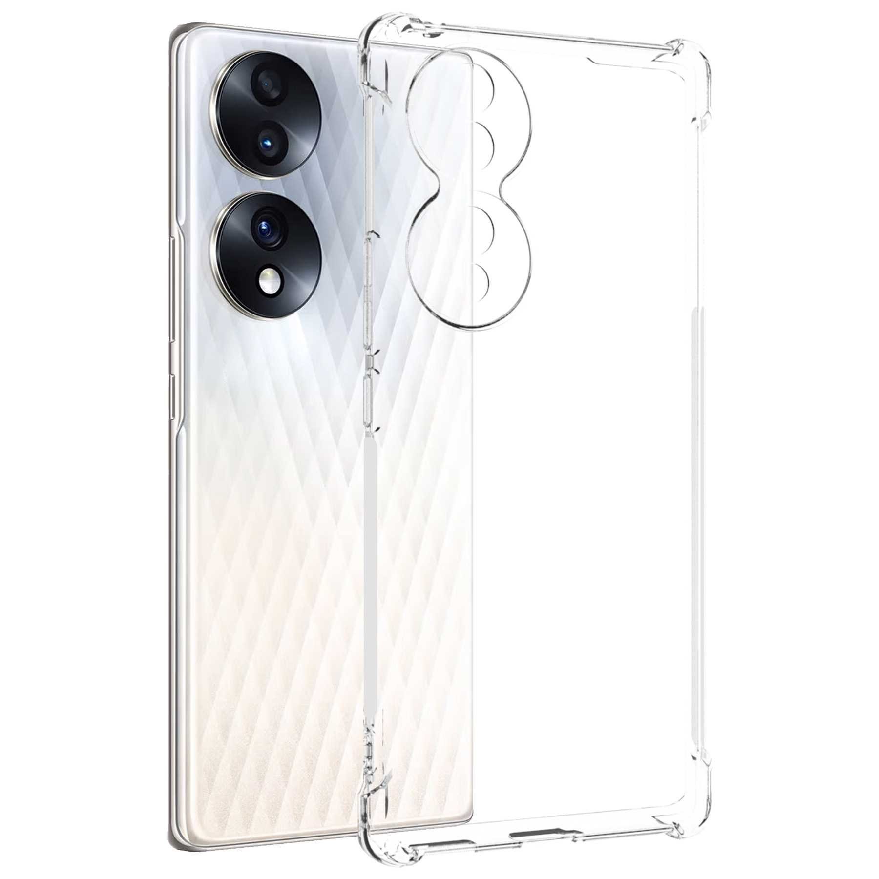 mtb more energy Smartphone-Hülle Clear Armor Case für Honor 70 5G (FNE-AN00, 6.67), Transparente TPU Schutzhülle Case Backcover mit Anti-Shock Verstärkung