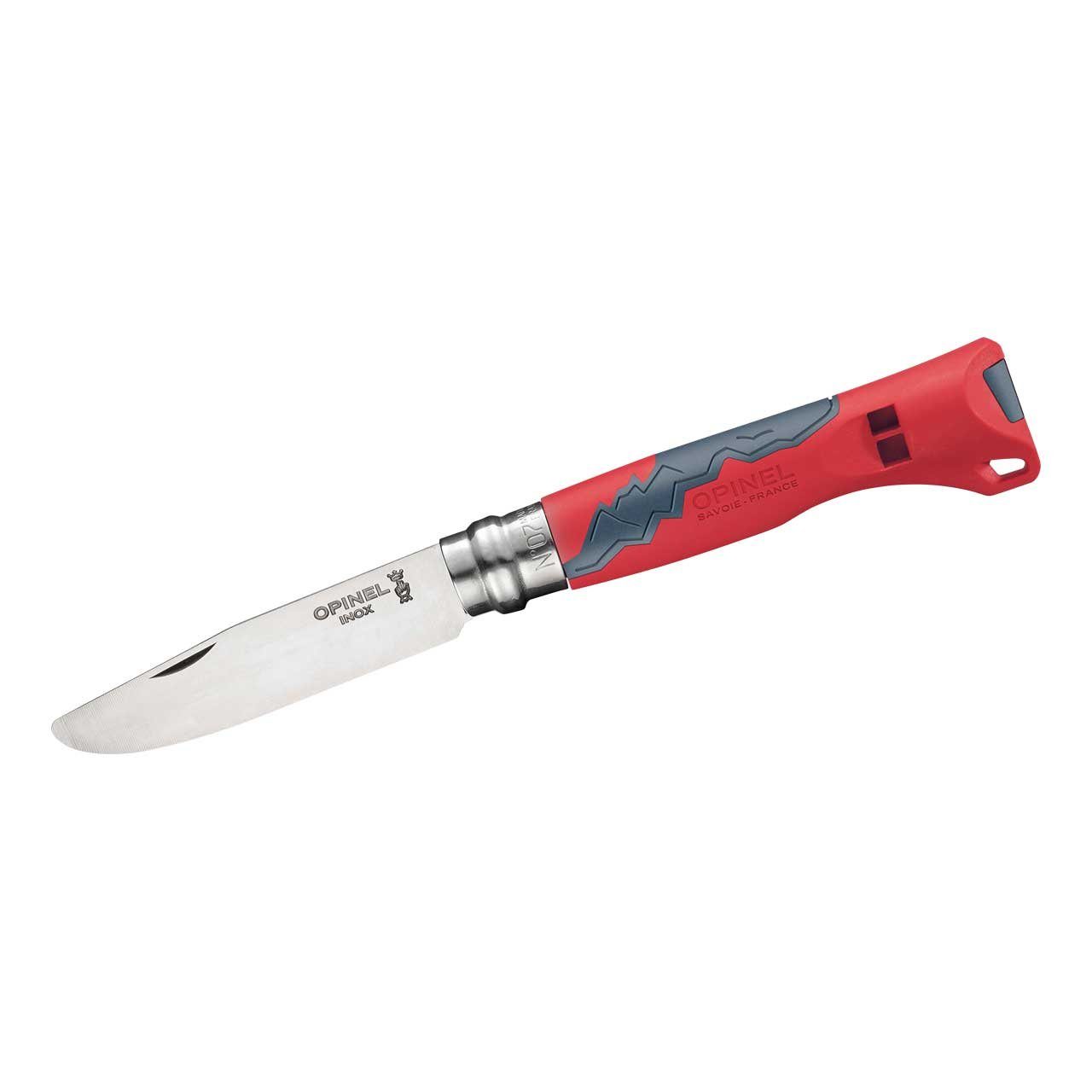 Opinel Taschenmesser Opinel No 07, Kindermesser OUTDOOR JUNIOR, verschiedene Farben, (Mein erstes Schnitzmesser von Opinel), Kinder-Schnitzmesser mit abgerundeter Klingenspitze