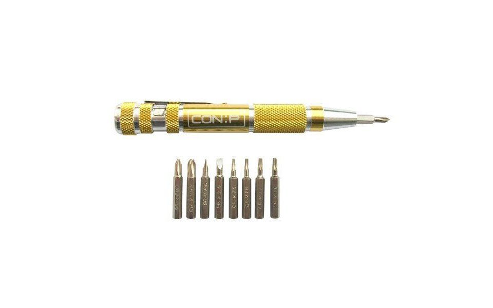 CON:P Schraubendreher Werkzeyt Feinmechaniker-Schraubendreher-Set 9 in 1