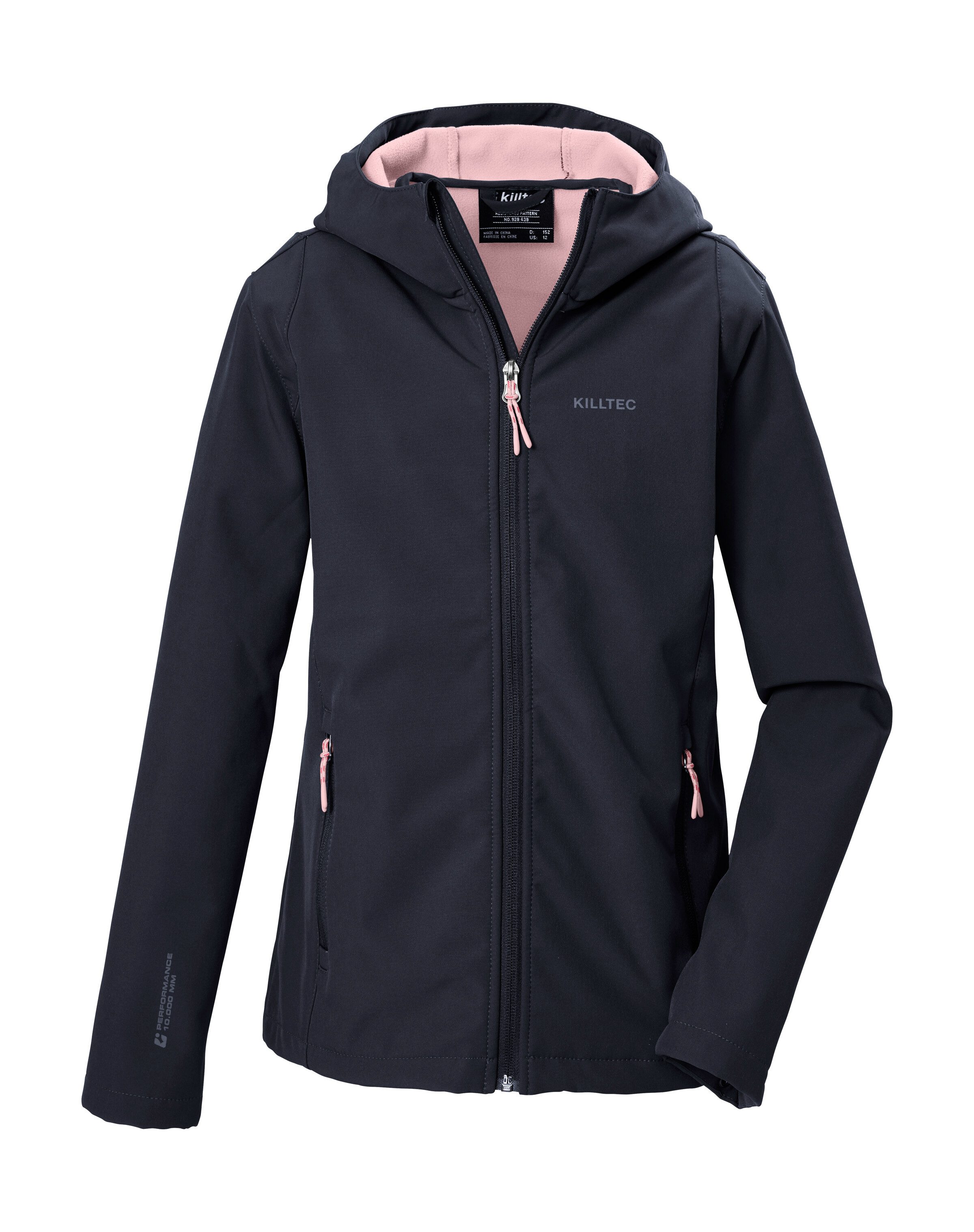 Killtec Softshelljacke KOW 164 GRLS SFTSHLL JCKT Winddichte, wasserabweisende Softshelljacke mit Fleece-Futter