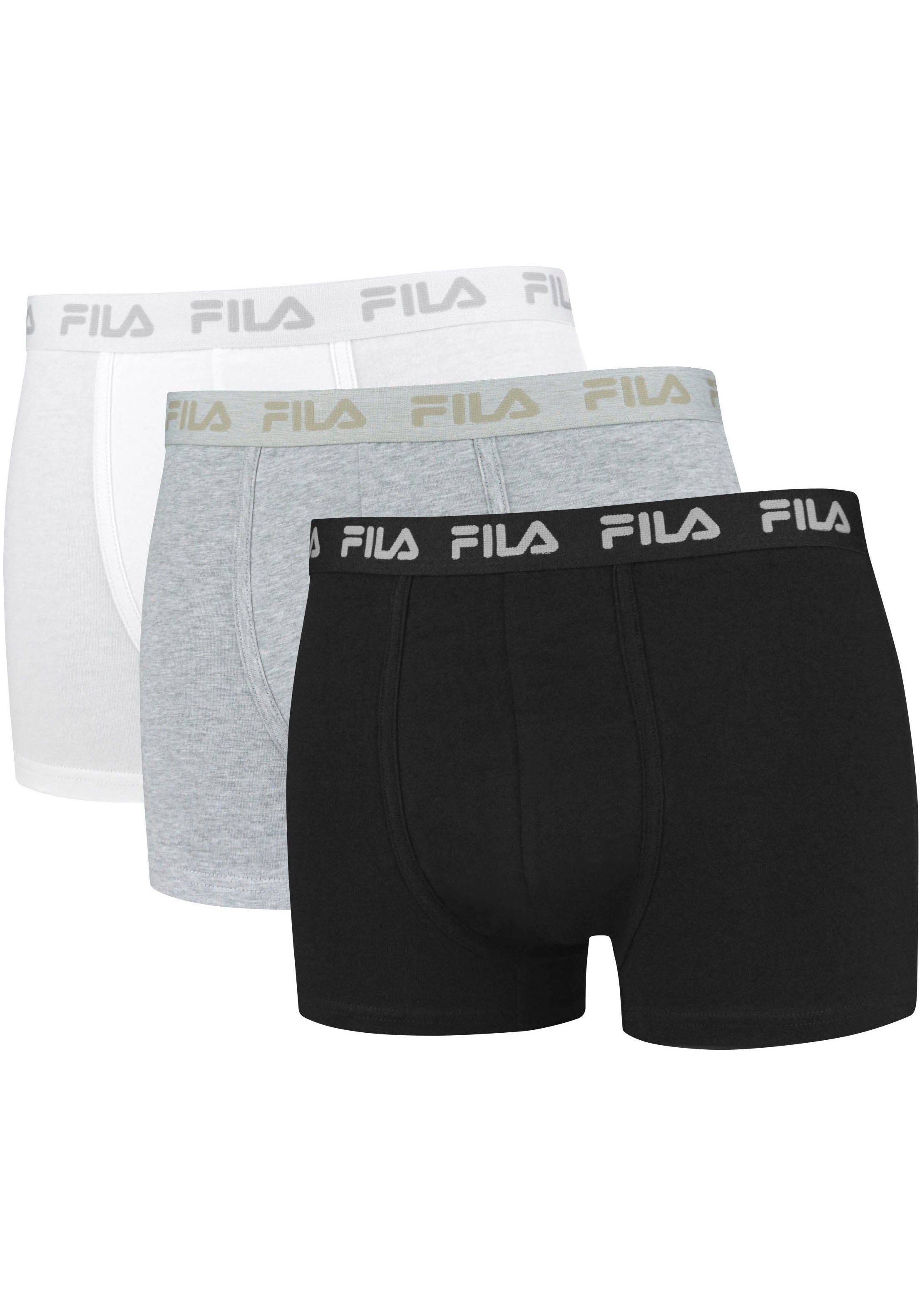 (Packung, 3-St) FILA mix Boxershorts Schriftzug Fila