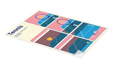 Posterlounge Wandfolie Rosi Feist, Tennis Doppelfehler, Jugendzimmer Lounge Illustration