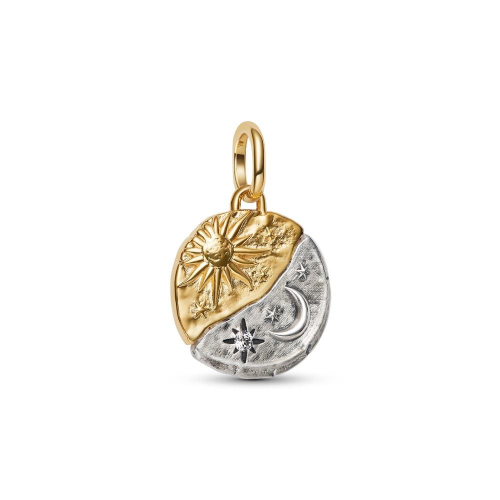 Kettenanhänger Sonne und Mond Charm-Anhänger, 925er Silber von PANDORA Talisman
