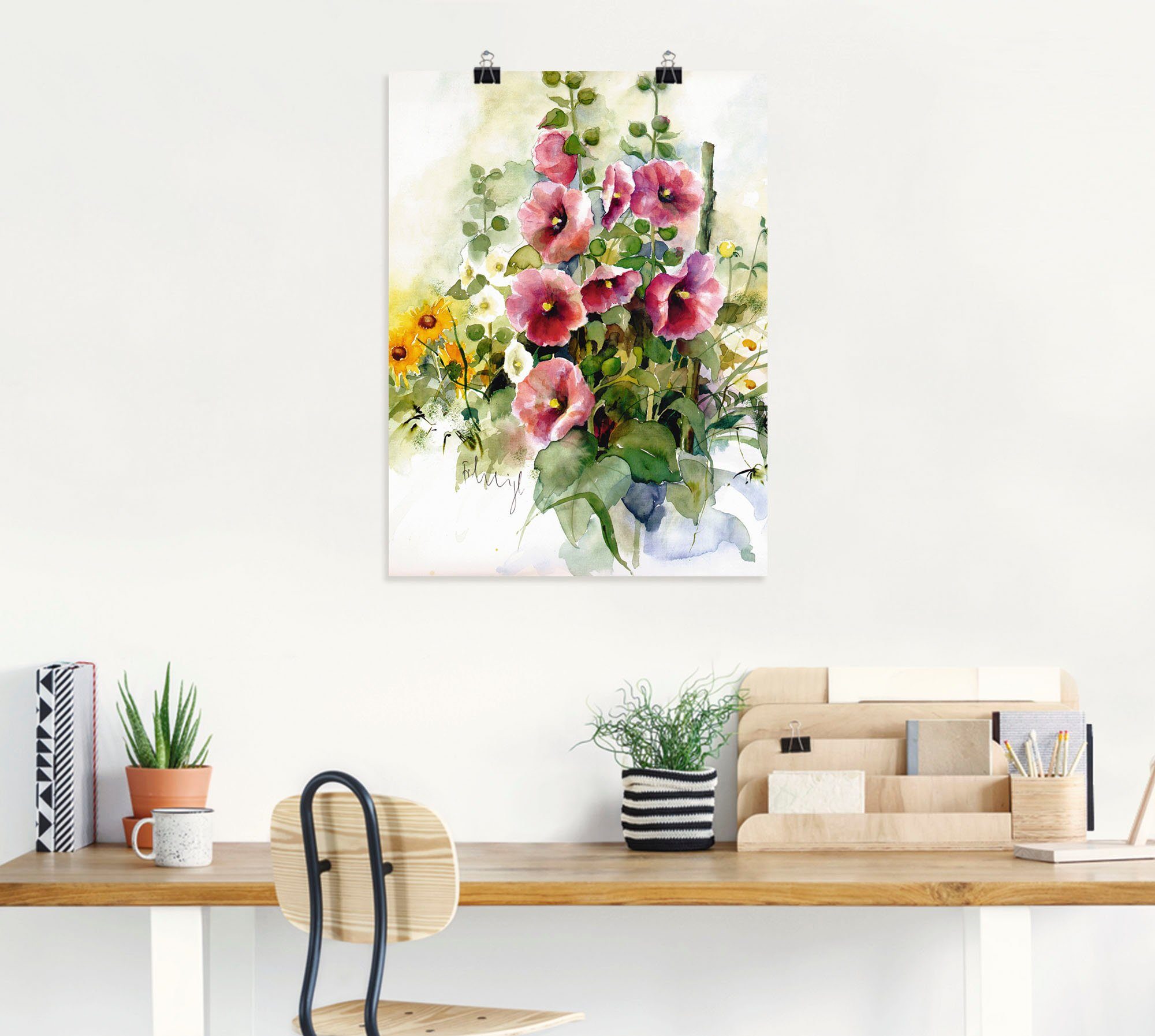 Artland Wandbild Blumen Zusammenstellung I, Blumen (1 St), als Leinwandbild, Poster in verschied. Größen