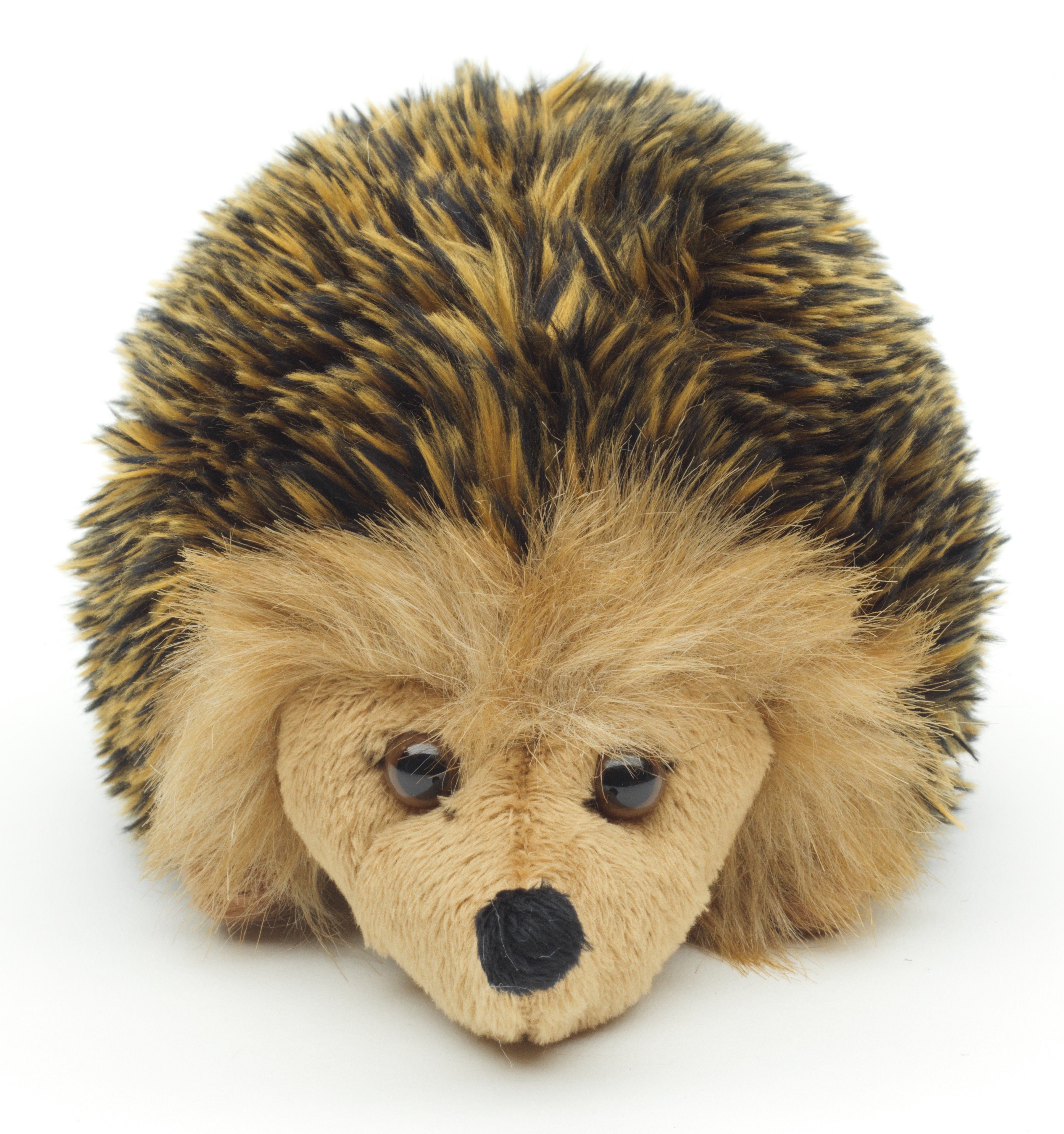 Uni-Toys Kuscheltier Igel - gold-braun oder grau-braun - 15 cm (Länge) - Pl günstig online kaufen