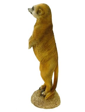 Kremers Schatzkiste Gartenfigur Kleines Erdmännchen stehend Figur Gartenfigur 20 cm Meercat Tierfigur