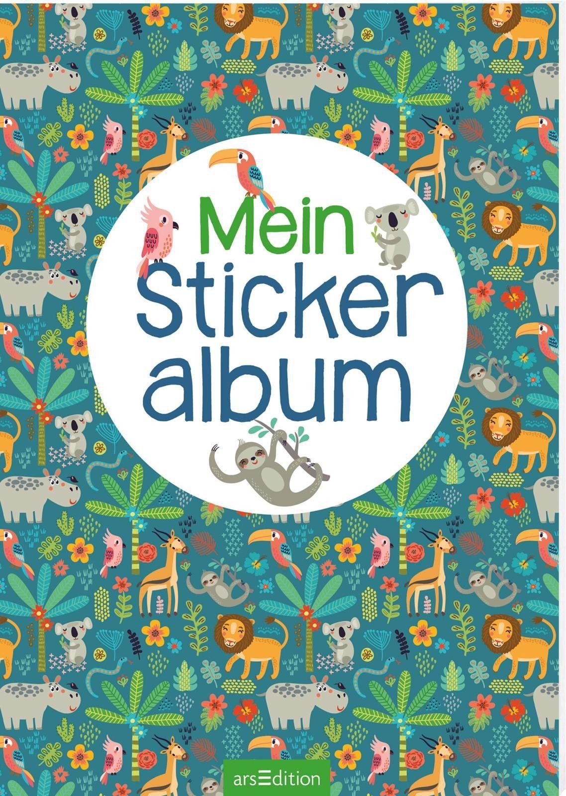 Ars Edition Stickerbuch Mein Stickeralbum – Dschungel