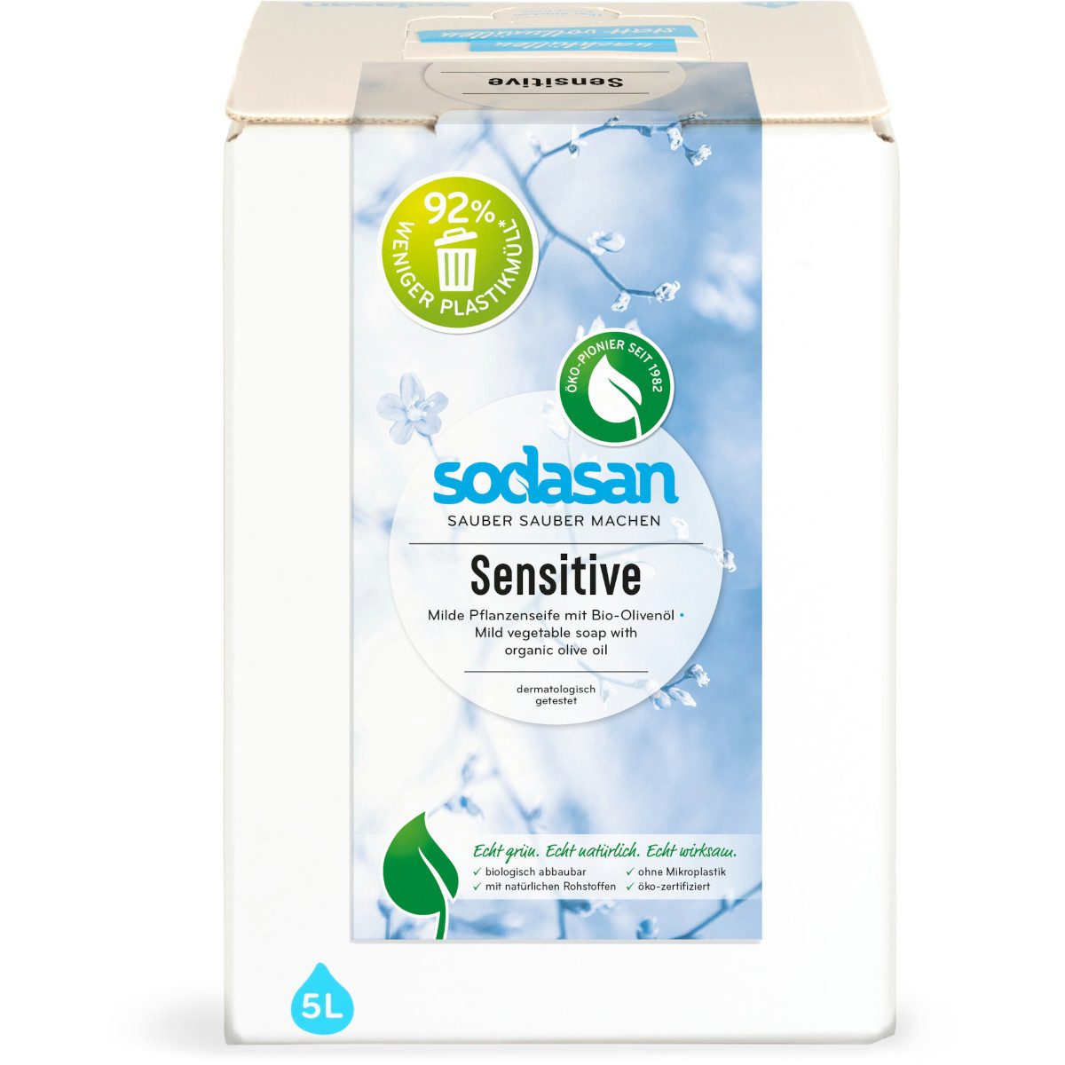 Sodasan Flüssigseife SODASAN Flüssigseife Sensitiv 5 Liter