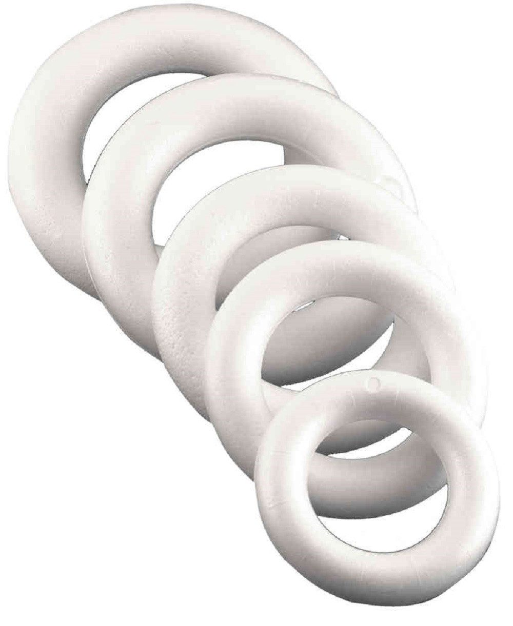naninoa GmbH Styropor-Teil STYROPOR-RING, 25cm, Vollmaterial/1 Stück