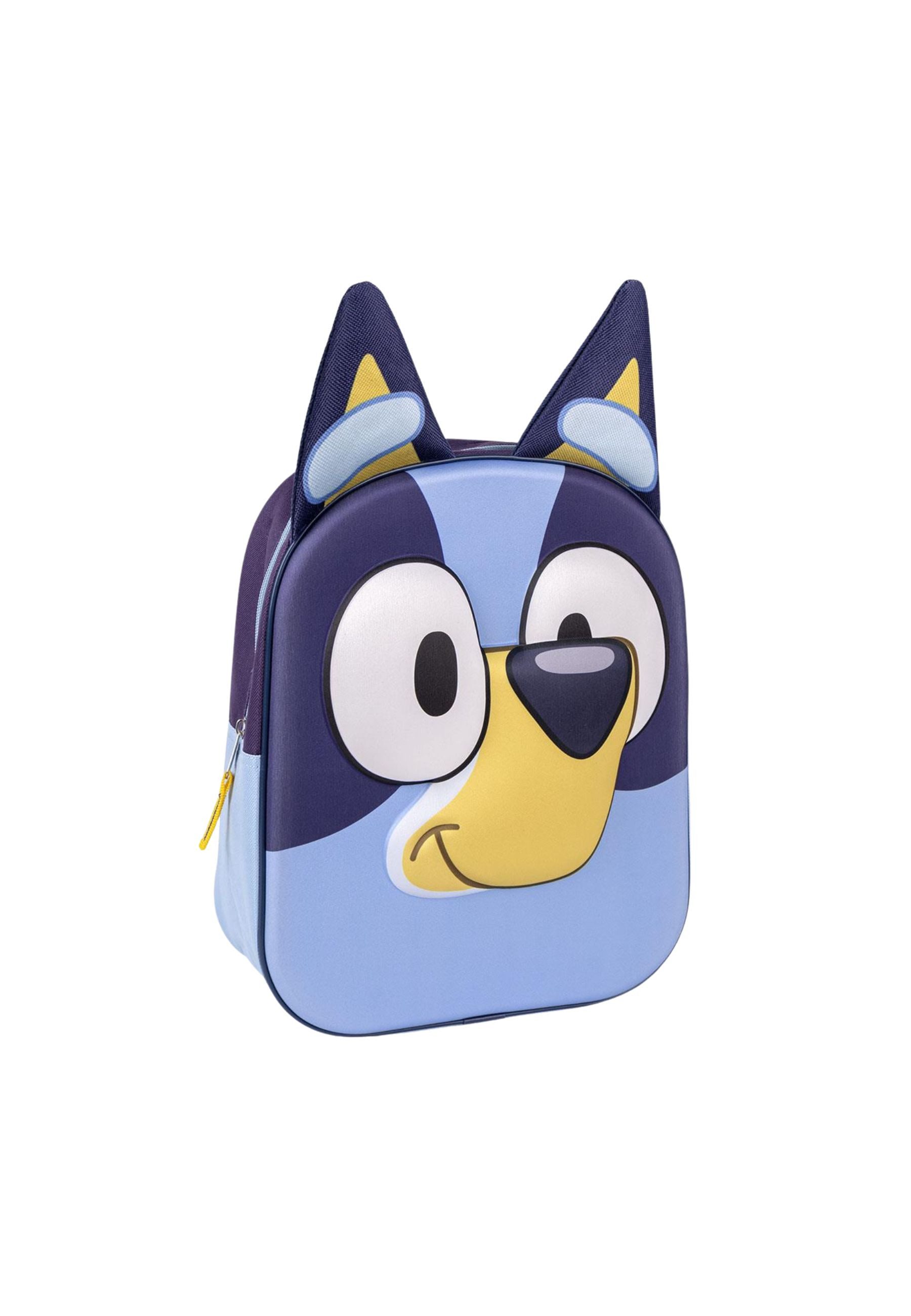 Disney Rucksack Kinder Rucksack mit 3D-Applikationen Bluey (Set)