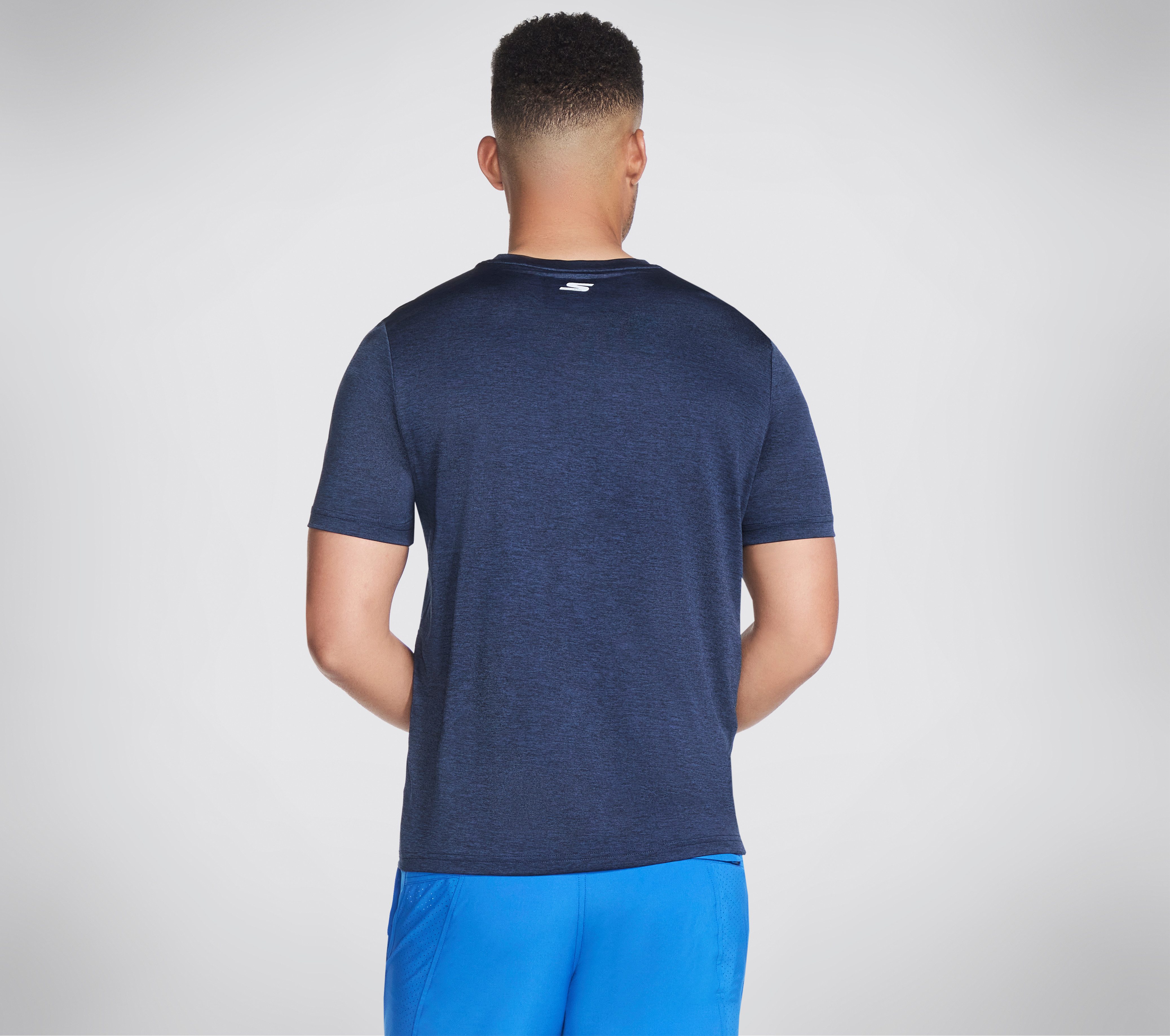Skechers T-Shirt aus Polyester, Kurzarm, auch in großen Größen