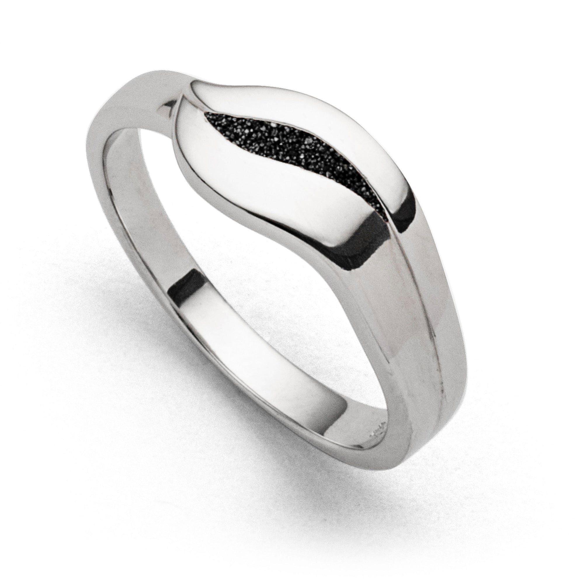 DUR Fingerring DUR Schmuck: Ring "Silberschweif" mit Lavasand R5700