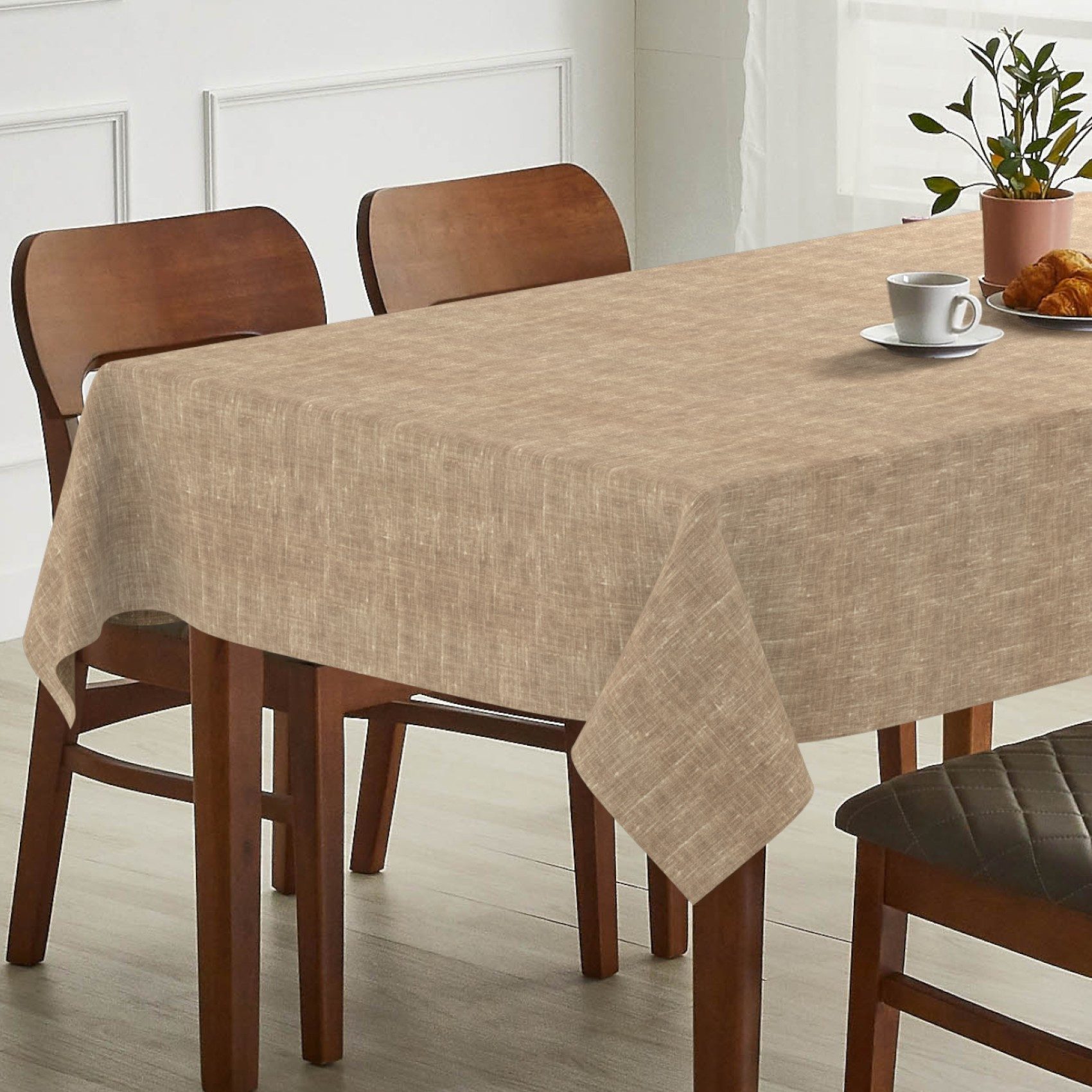 ANRO Tischdecke Alica Leinen Melliert Tischwäsche (Einzelstück 1-tlg), wass günstig online kaufen