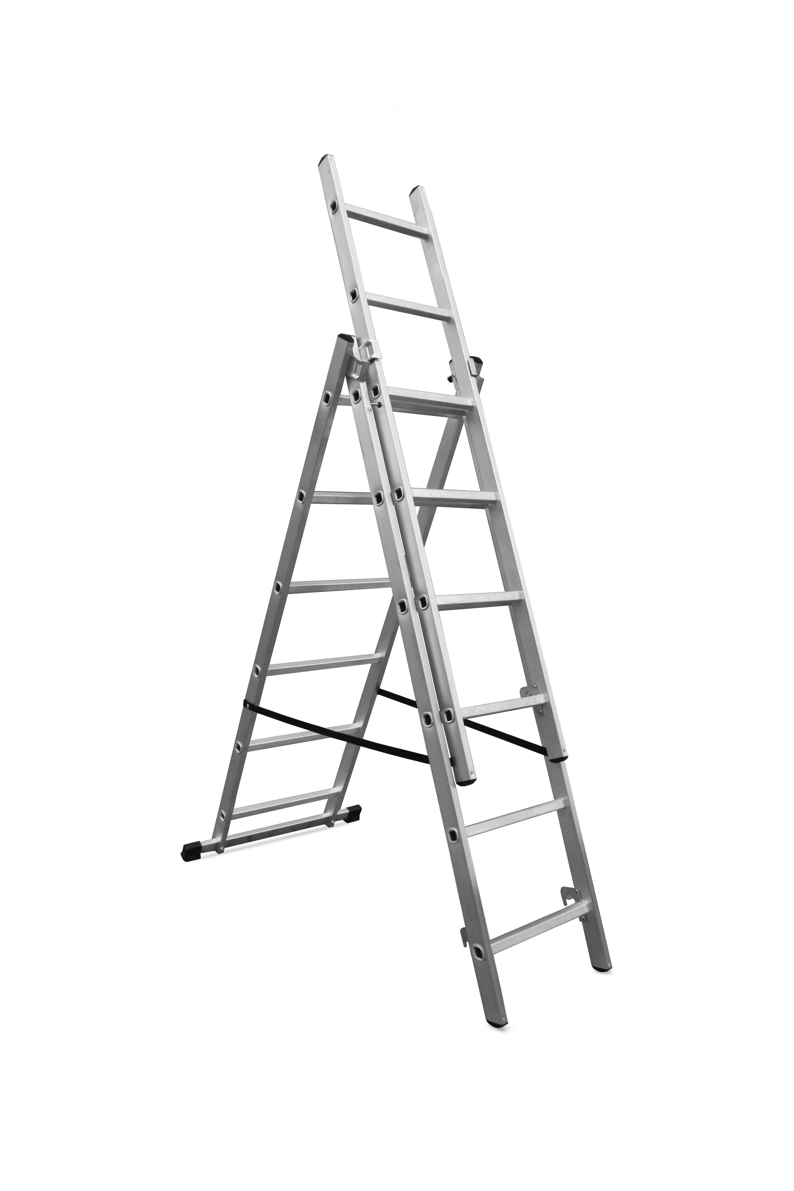 VaGo-Tools Vielzweckleiter Mehrzweckleiter Aluleiter Leiter 3 x 6 Stufen (Stück)