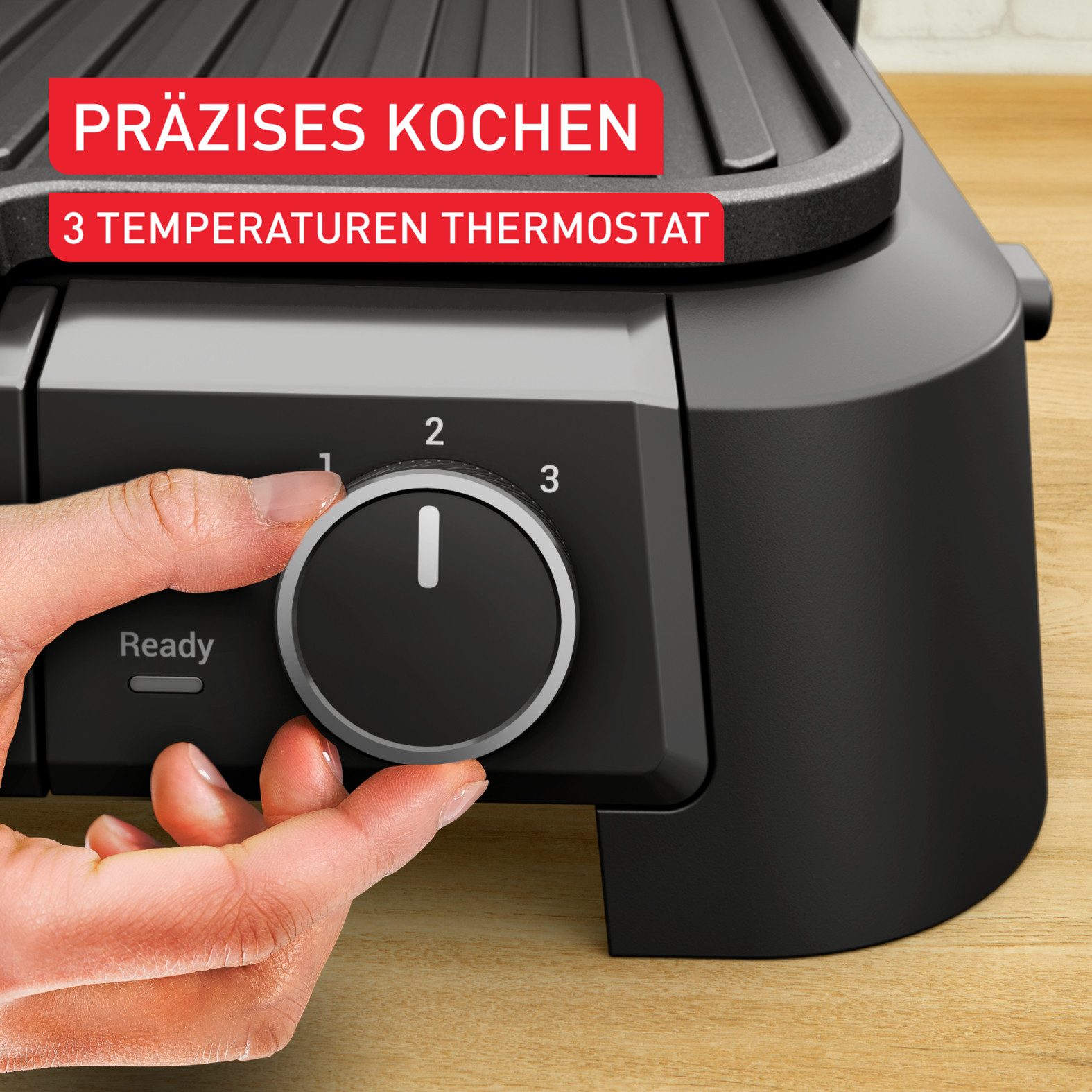 Tefal Kontaktgrill SuperGrill 3in1, Kontaktgrill, Barbeque-, Ofenposition, 3 Temperaturen, 2000 W, spülmaschinengeeignete Platten, platzsparende Aufbewahrung, G – Bild 4 von 5