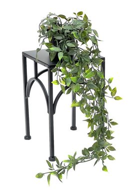 DanDiBo Blumenhocker Blumenhocker Metall Schwarz Eckig 38 - 28 cm Beistelltisch 96449